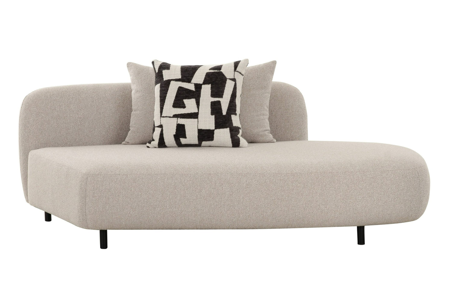 Divani Casa Marge Contemporary Beige Sectional Sofa - Stylish and Comfortable Seating for Modern Living Rooms