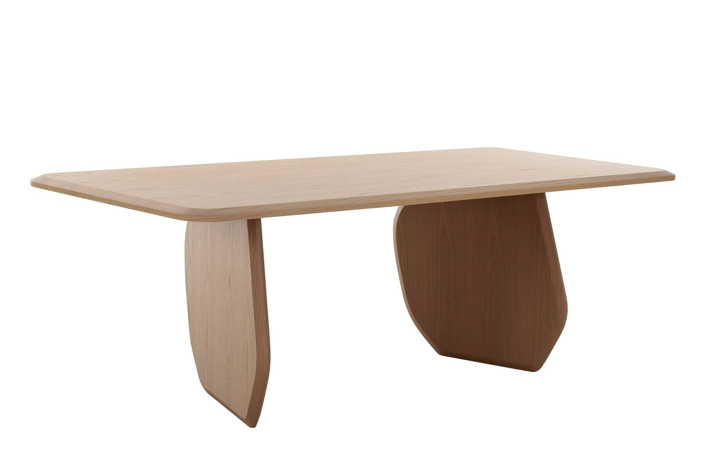 Modrest Prado Modern White Oak Dining Table - Sleek and Elegant Dining Table for Contemporary Homes