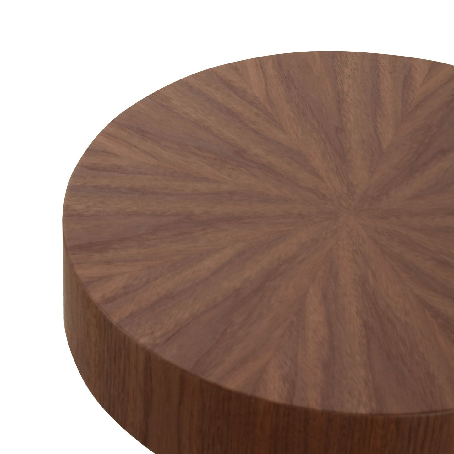 Modrest Larch Modern Walnut Nesting Table Set – Stylish Space-Saving Coffee Tables