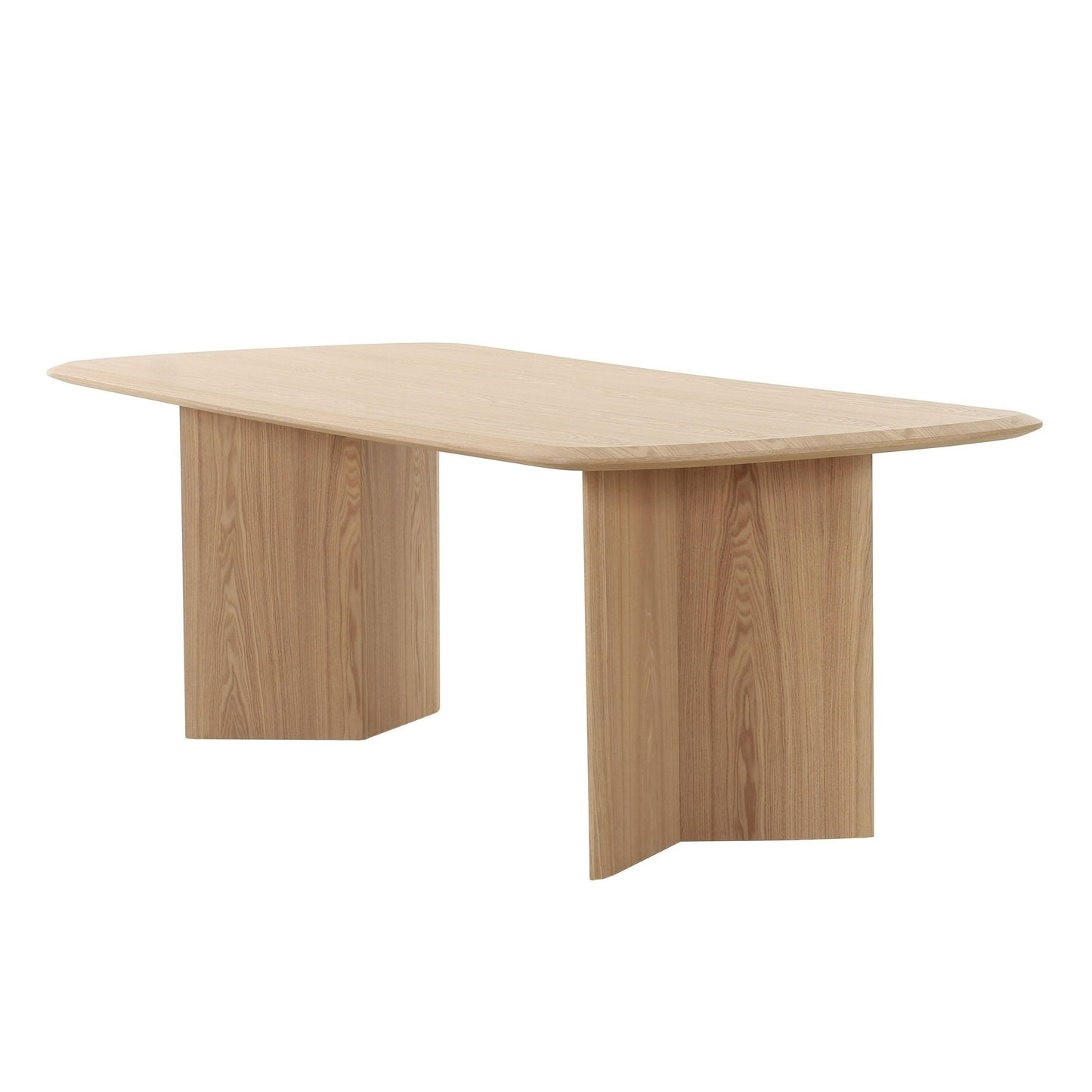 Modrest Masuda Modern Natural Ash Rectangular Dining Table - Stylish and Versatile Dining Table for Contemporary Interiors