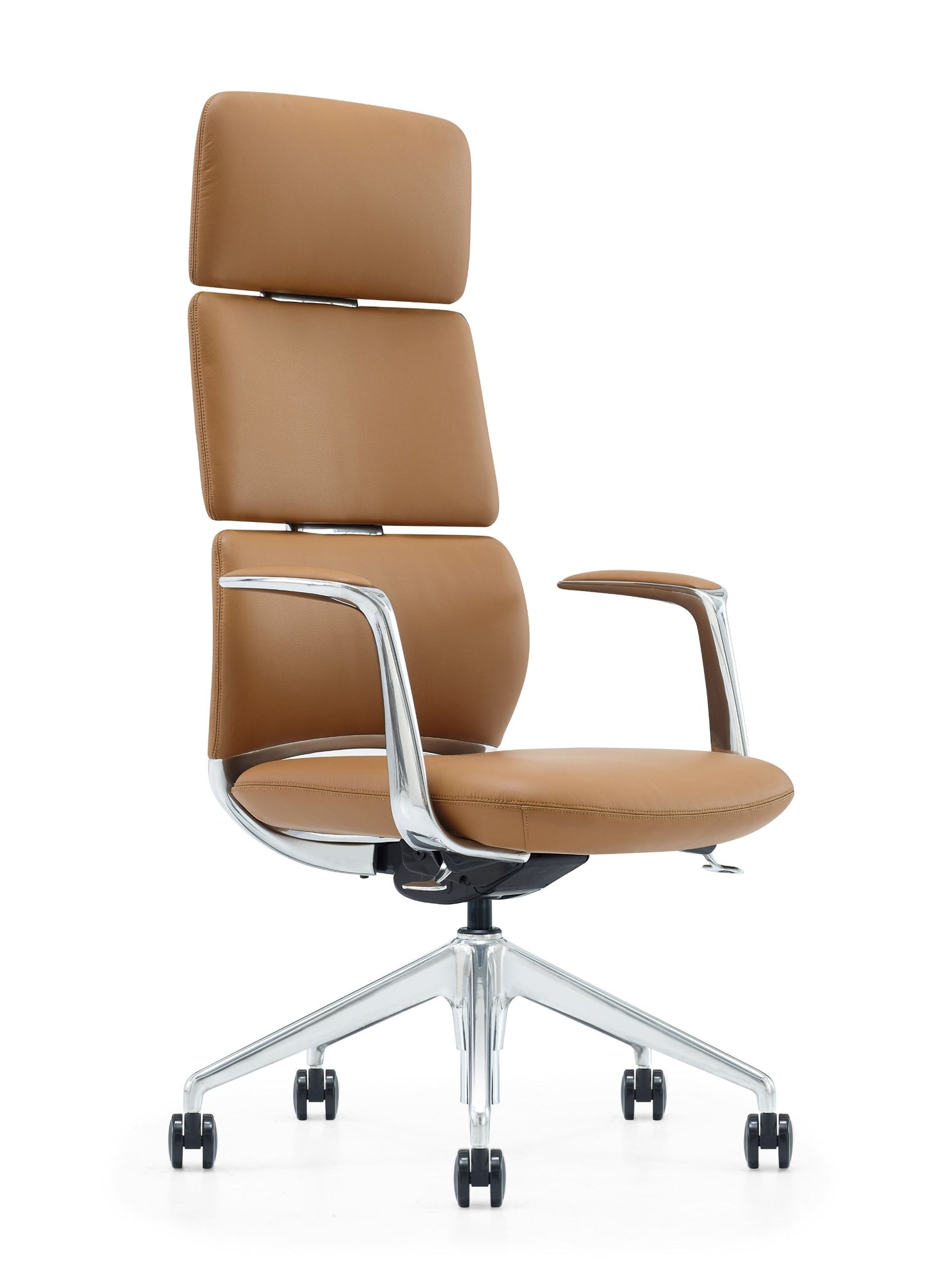 Modrest Clyne Modern Camel Vegan Leather Executive Office Chair A Sleek Fusion of Sustainable Craftsmanship and Contemporary Elegance for Sophisticated Workspaces