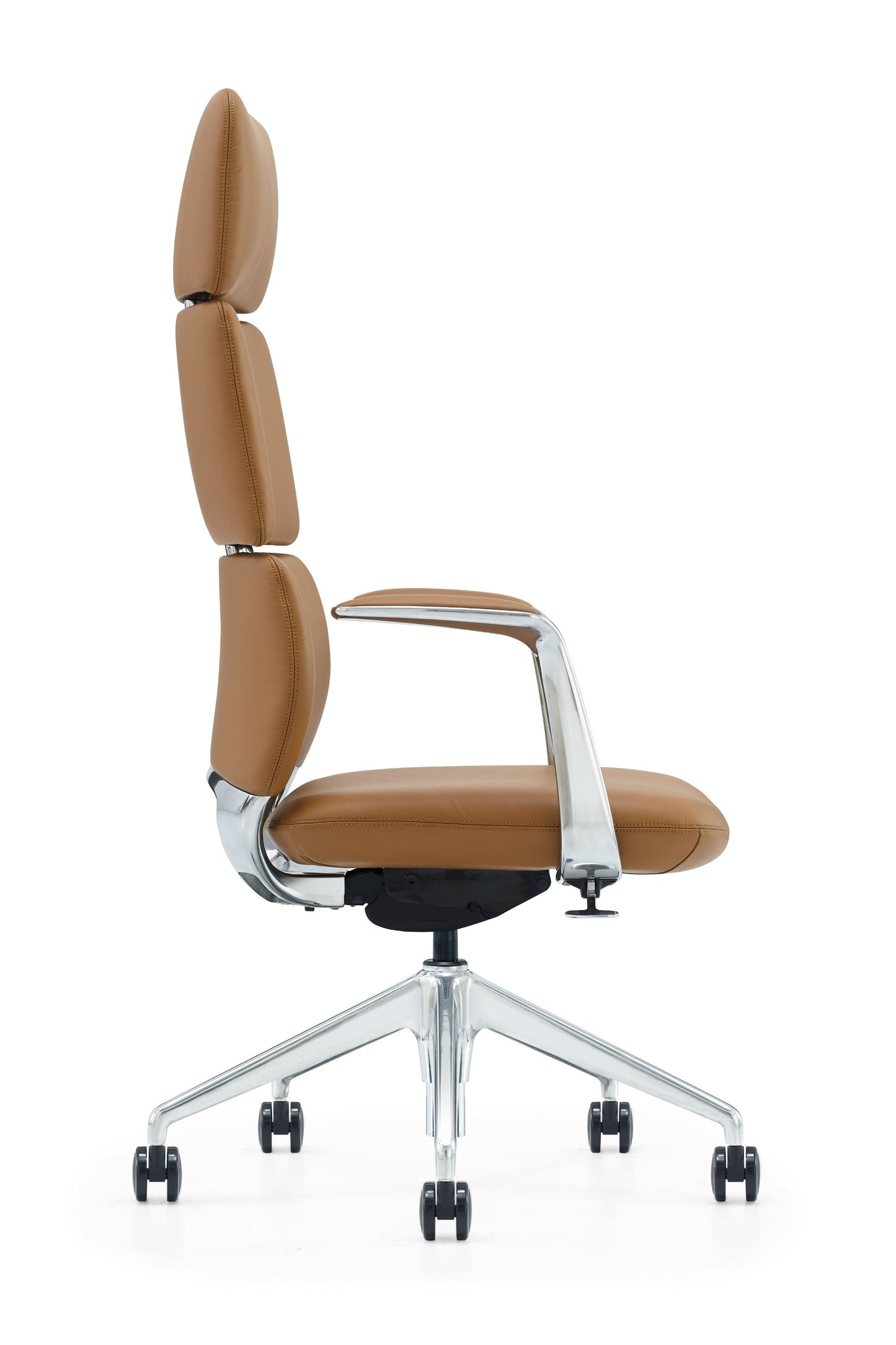 Modrest Clyne Modern Camel Vegan Leather Executive Office Chair A Sleek Fusion of Sustainable Craftsmanship and Contemporary Elegance for Sophisticated Workspaces