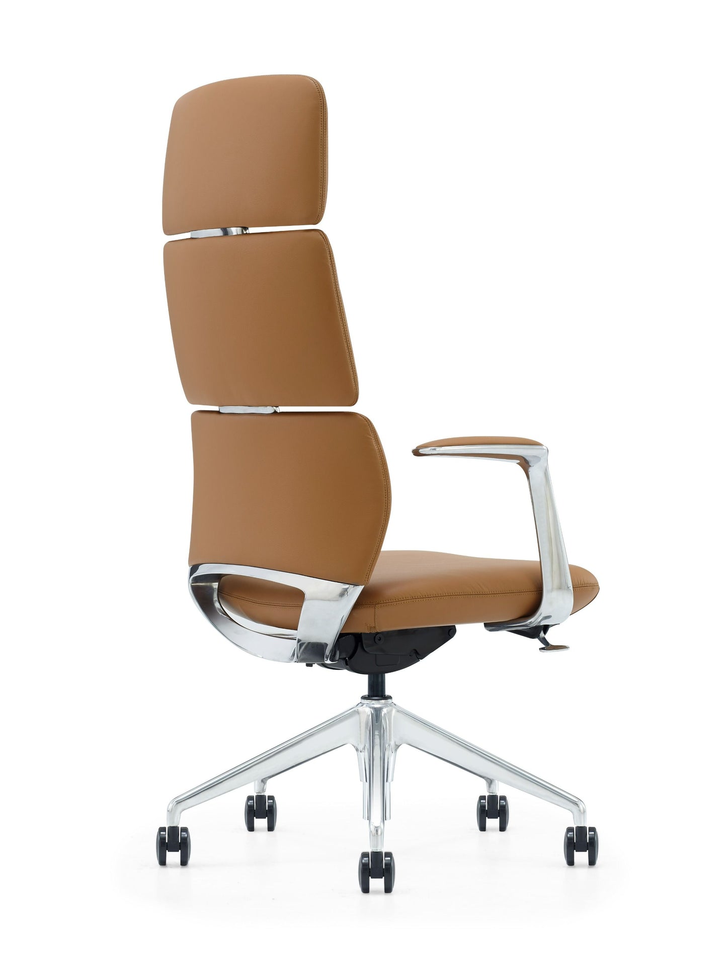 Modrest Clyne Modern Camel Vegan Leather Executive Office Chair A Sleek Fusion of Sustainable Craftsmanship and Contemporary Elegance for Sophisticated Workspaces
