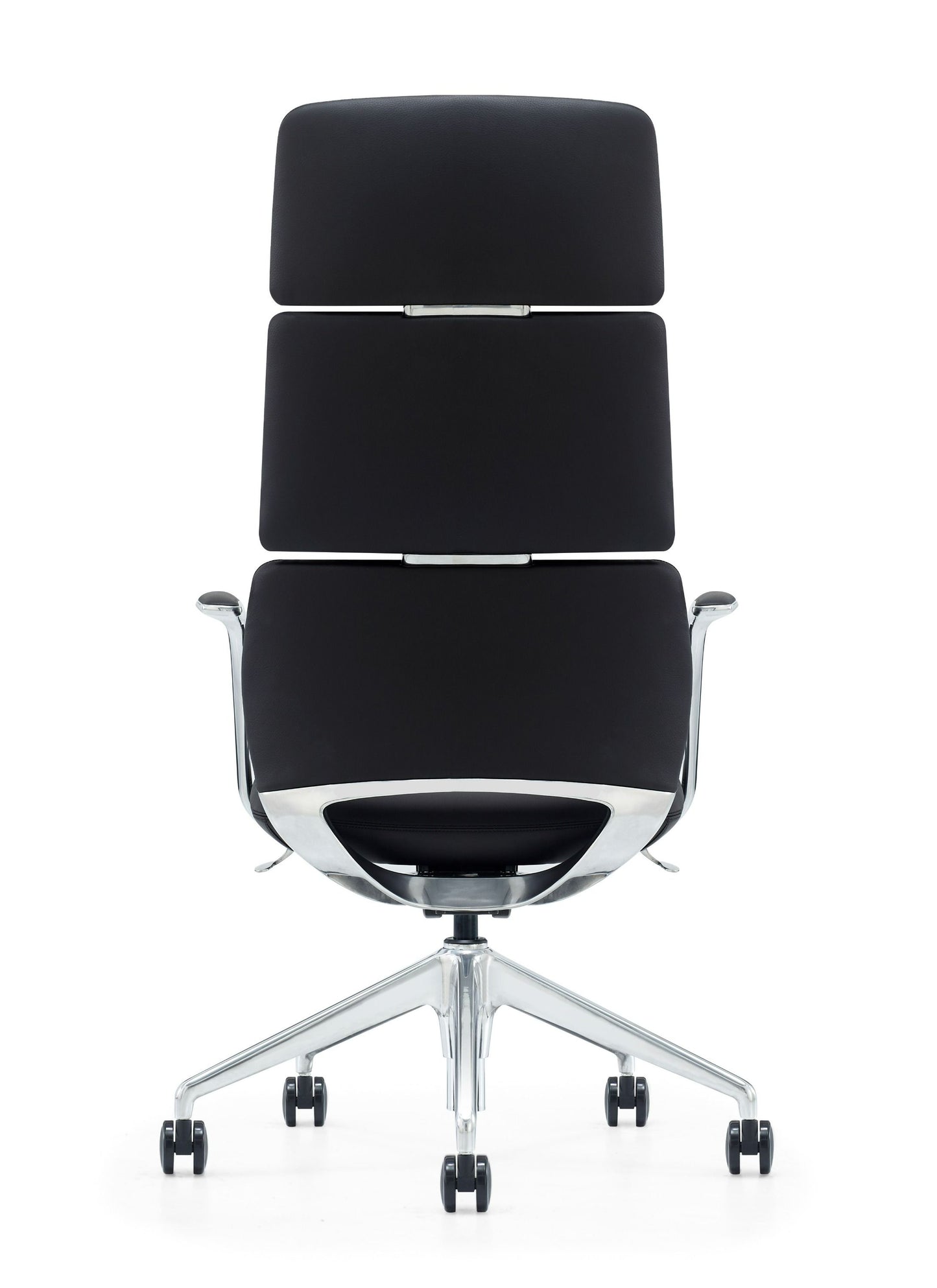 Modrest Clyne Modern Black Vegan Leather Executive Office Chair A Sleek Fusion of Sustainable Craftsmanship and Contemporary Elegance for Sophisticated Workspaces
