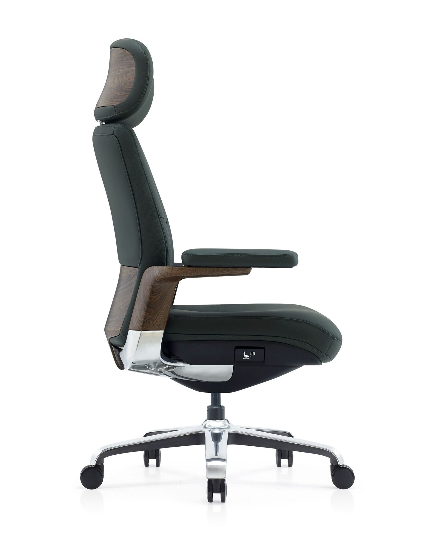Modrest Johnson Modern Green Leather Executive Office Chair A Bold Fusion of Vibrant Elegance and Ergonomic Design for Sophisticated Workspaces