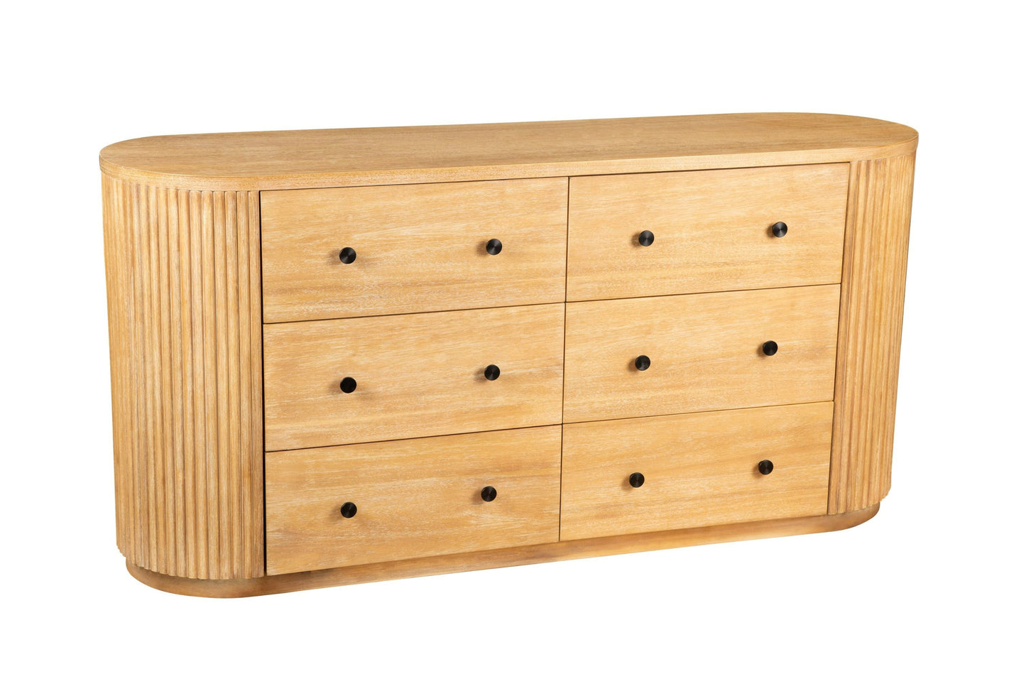 Modrest Jacobson Modern Dresser – Natural Acacia Wood