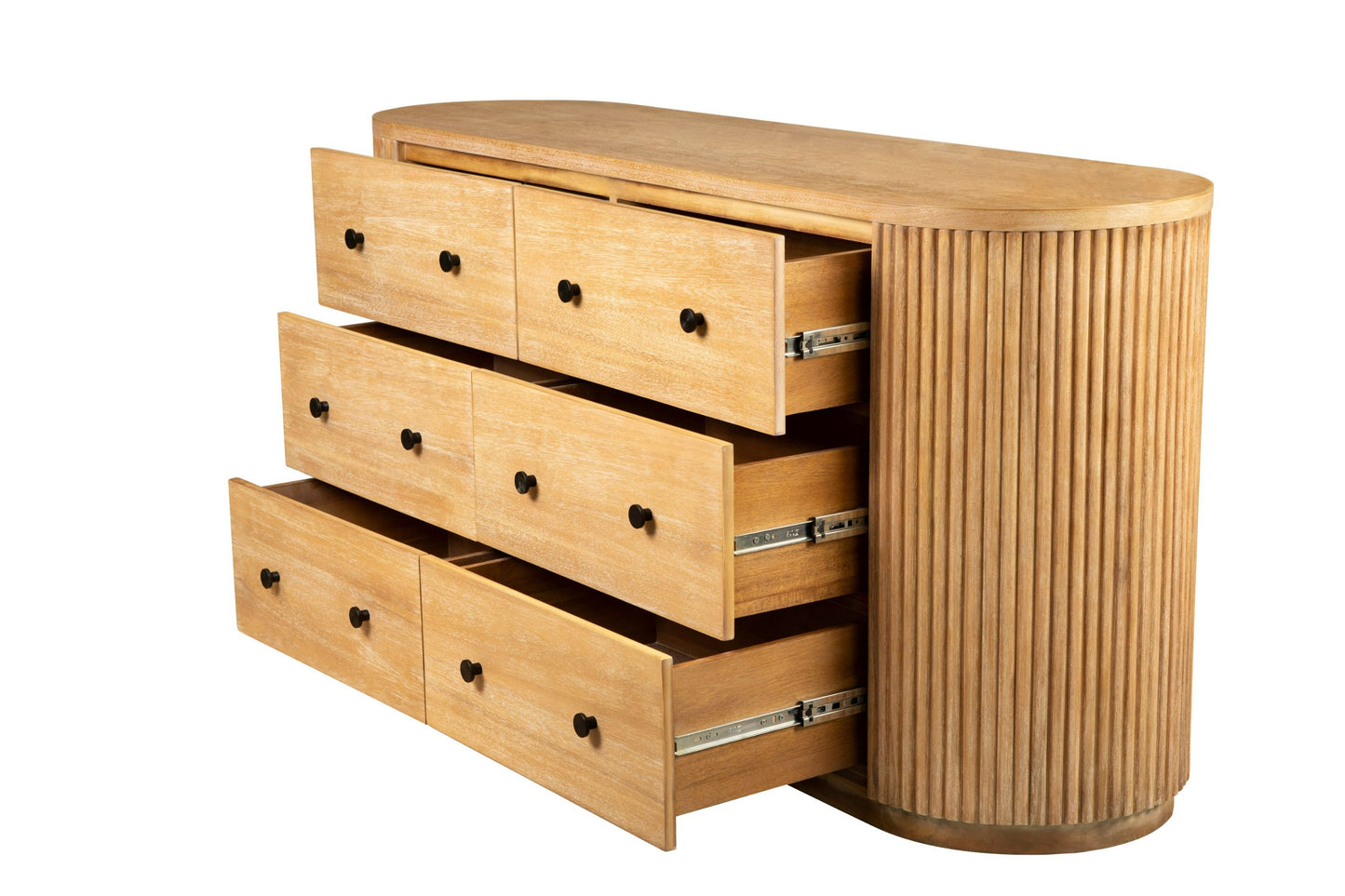 Modrest Jacobson Modern Dresser – Natural Acacia Wood