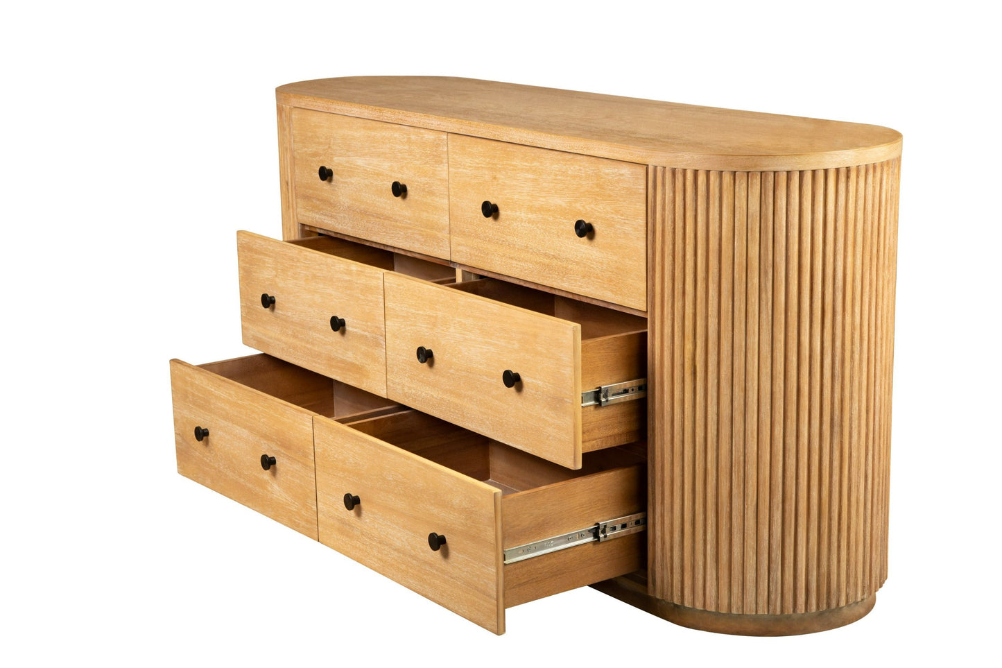 Modrest Jacobson Modern Dresser – Natural Acacia Wood