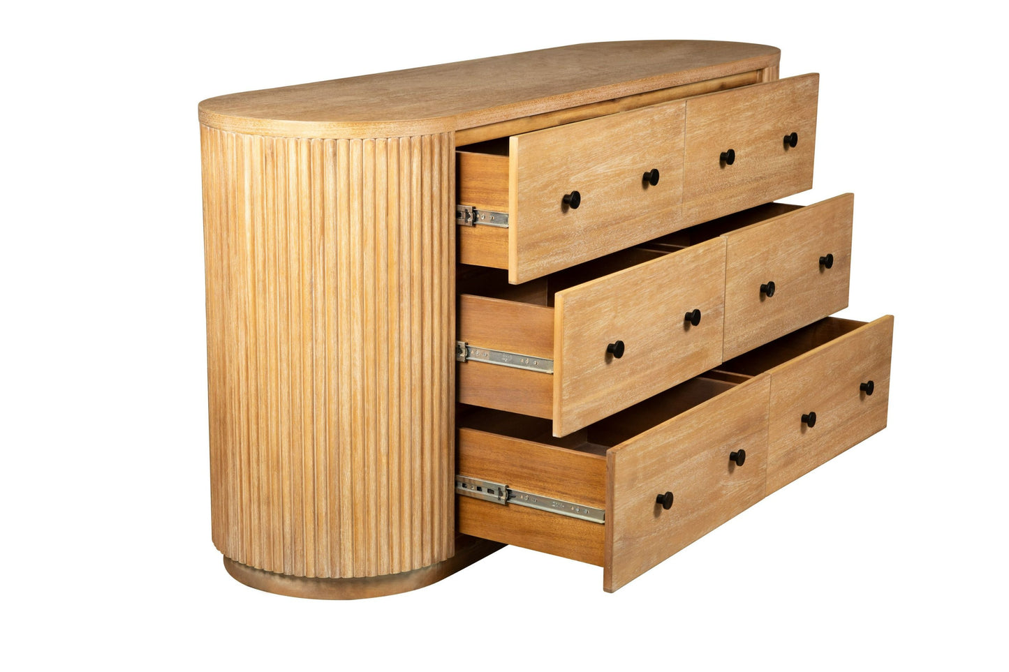 Modrest Jacobson Modern Dresser – Natural Acacia Wood