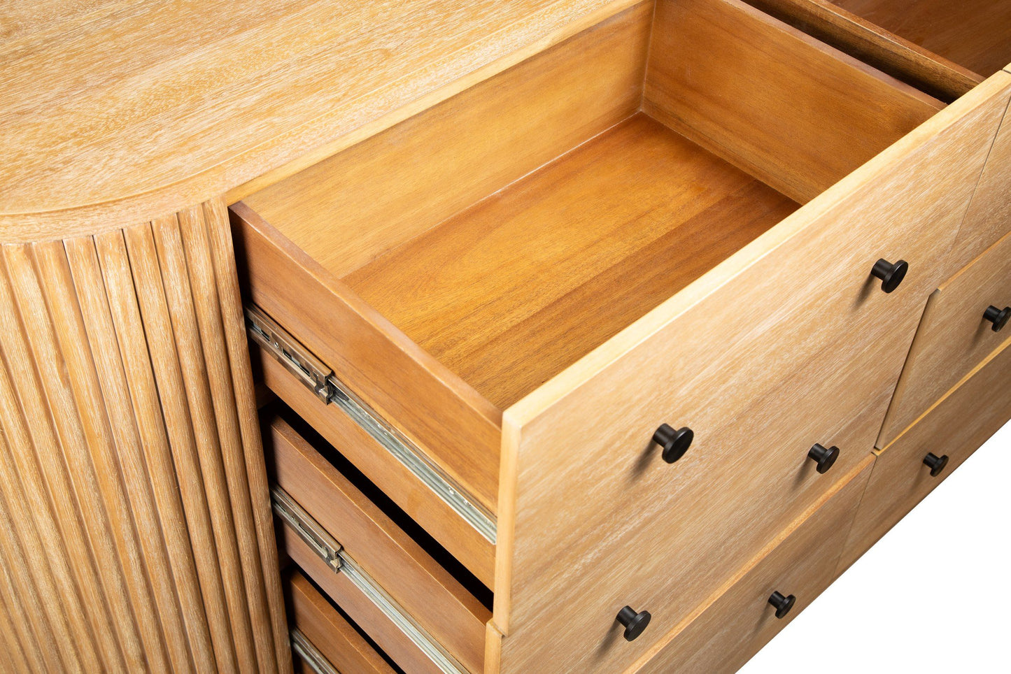 Modrest Jacobson Modern Dresser – Natural Acacia Wood