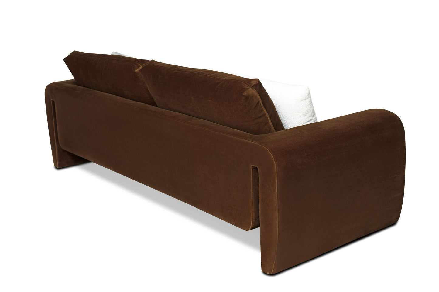 Divani Casa Bentley Modern Brown Velvet Sofa Set - Luxurious and Comfortable Seating for Stylish Living Rooms
