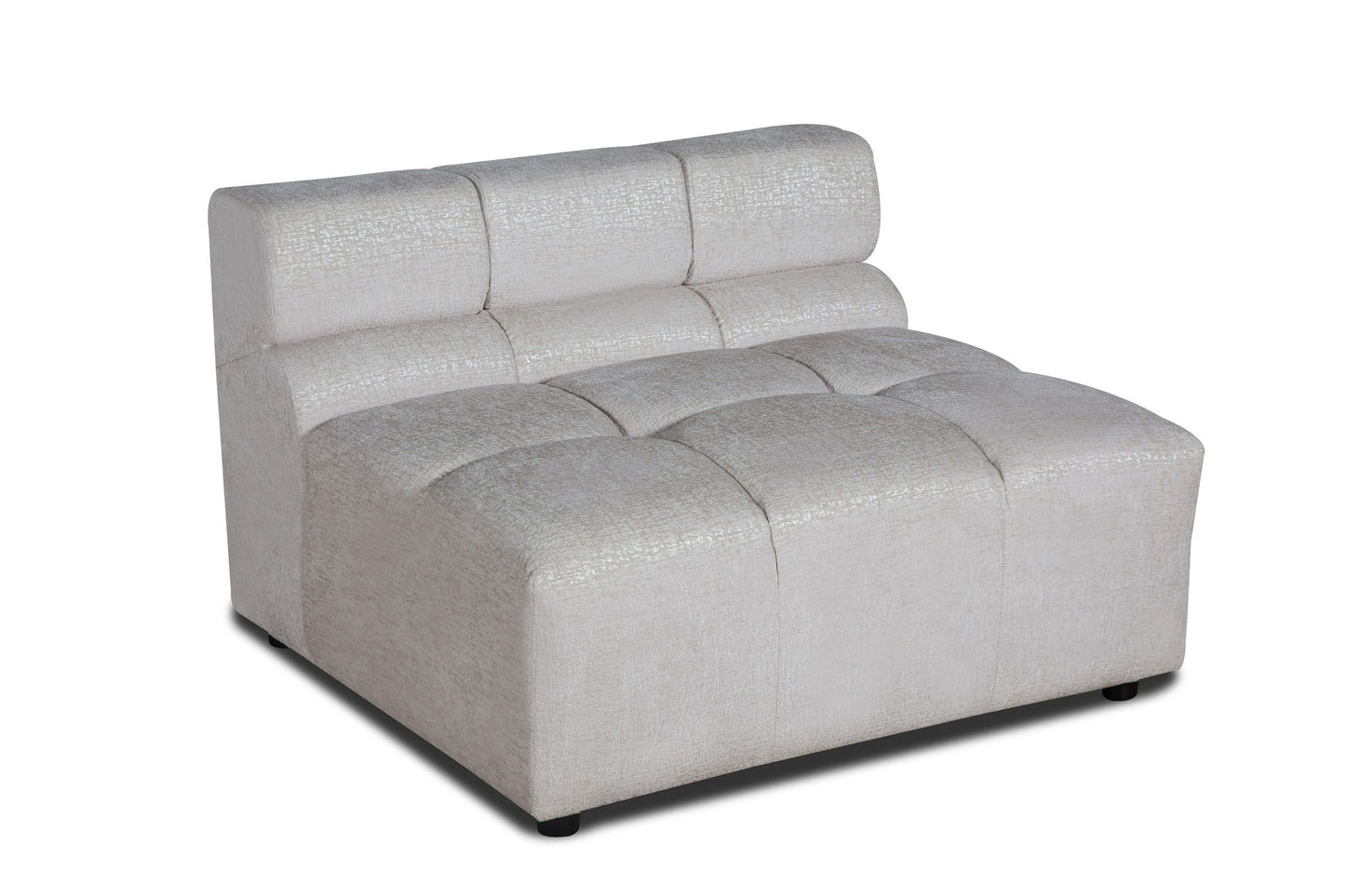 Divani Casa Rhonda - Modern Beige Fabric Modular Sectional Sofa - Stylish and Comfortable Seating for Contemporary Living Rooms