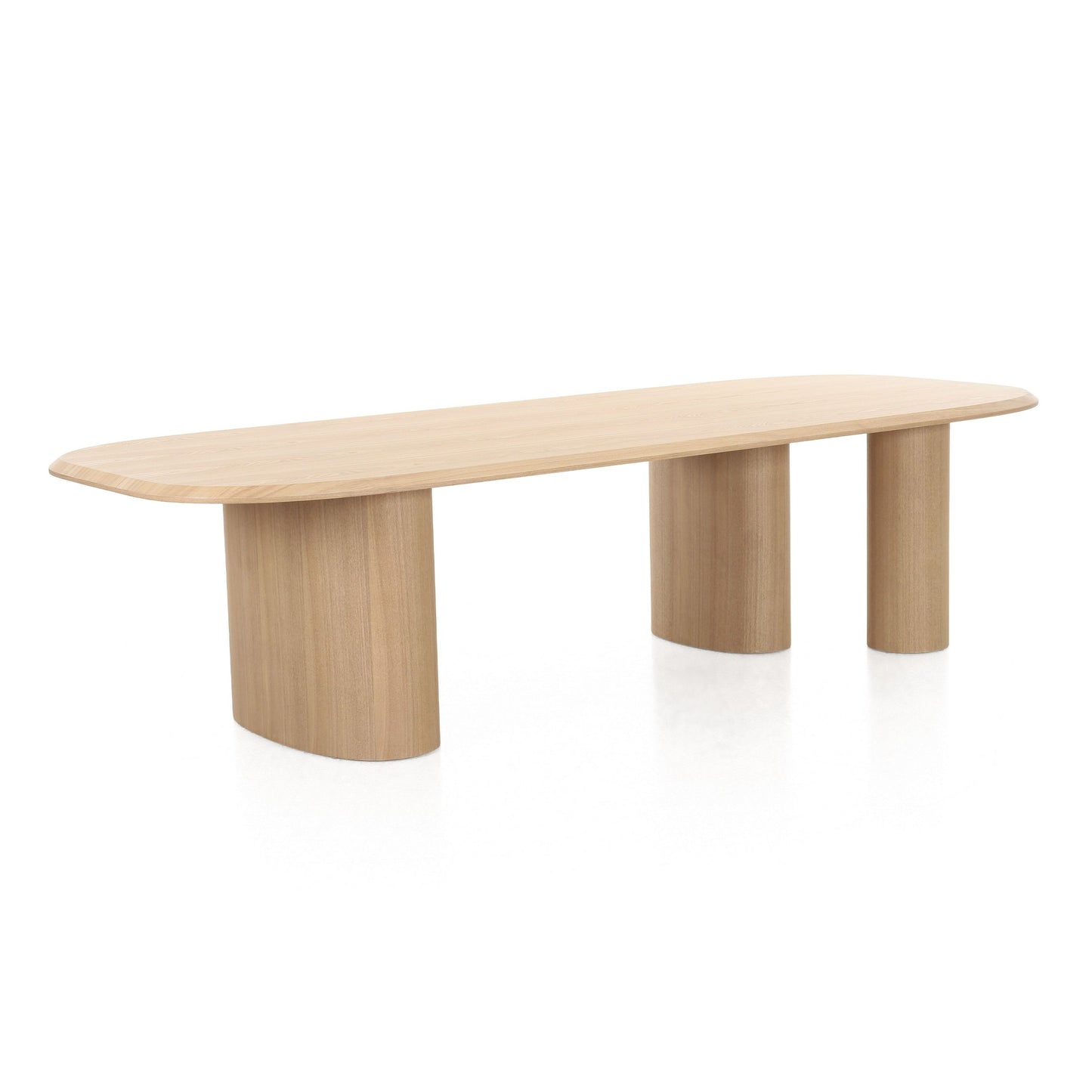 Modrest Summit 118" Dining Table – Sleek Modern Design with Natural Ash Finish