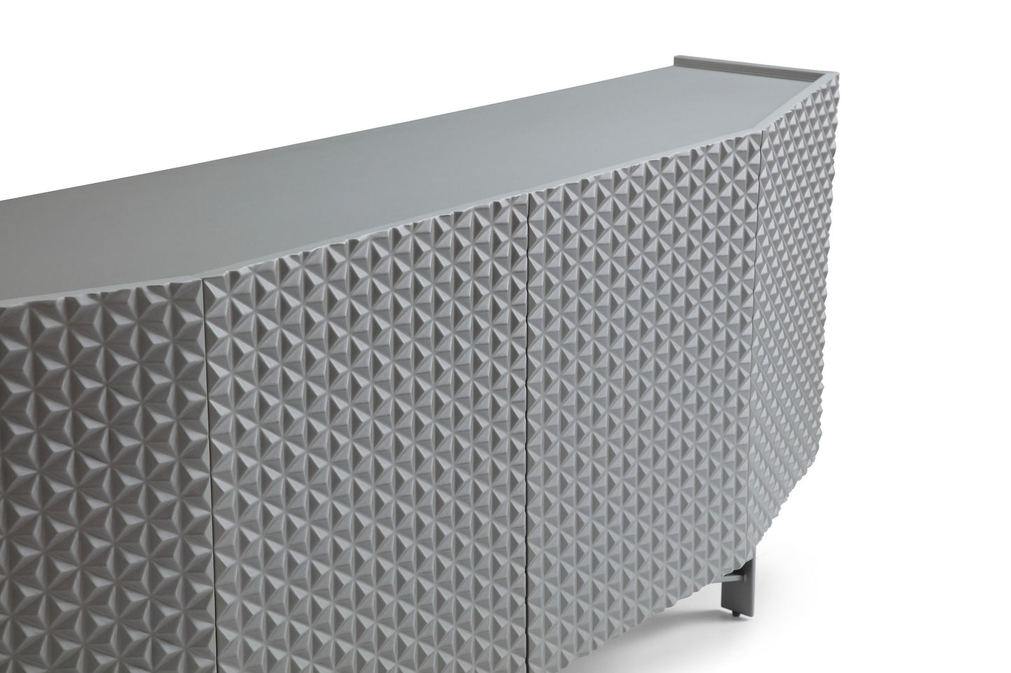 Lamod Raphael Modern Silver Buffet – Sleek Contemporary Sideboard Cabinet