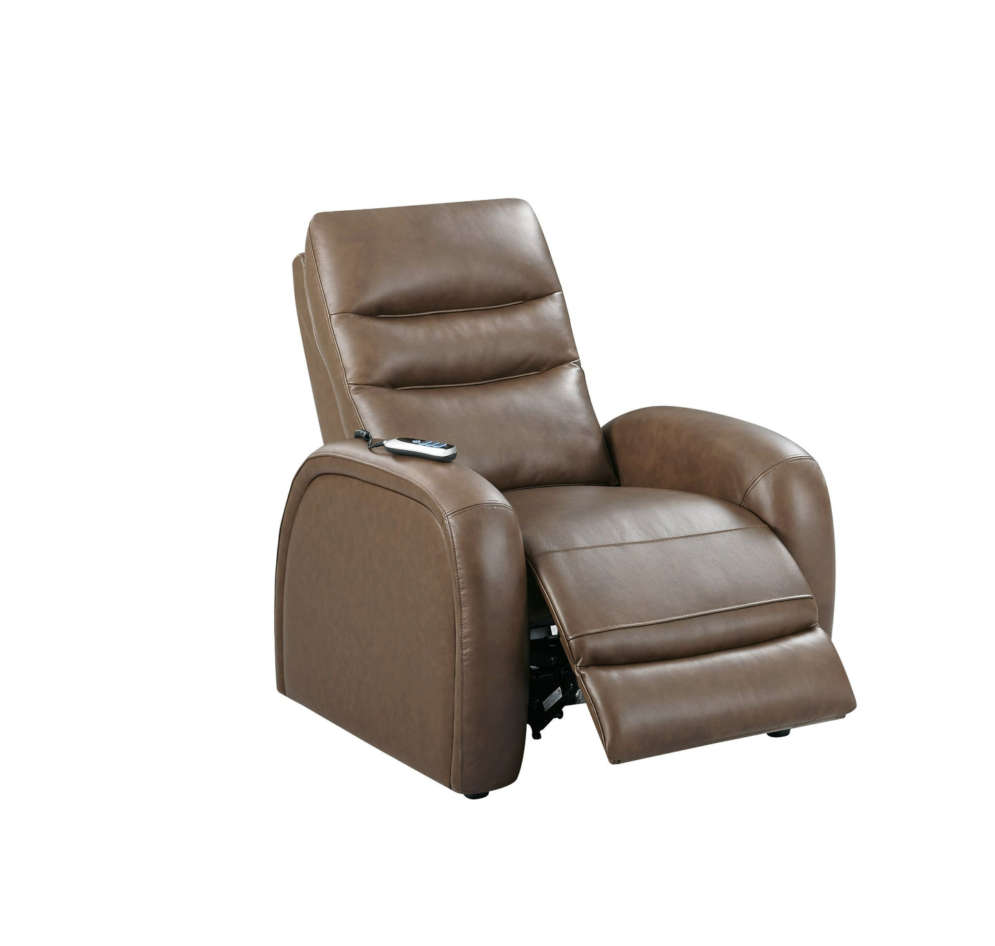 Divani Casa Huslia Modern Brown Leather Zero Gravity Recliner Chair - Luxurious and Comfortable Recliner for Ultimate Relaxation