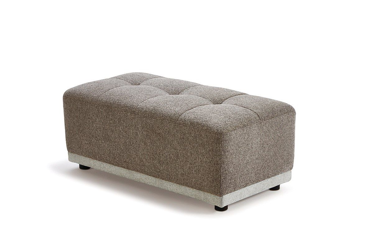 Divani Casa Ekron Modern Brown & Beige Fabric Modular Sectional Sofa - Stylish and Comfortable Seating for Any Living Room