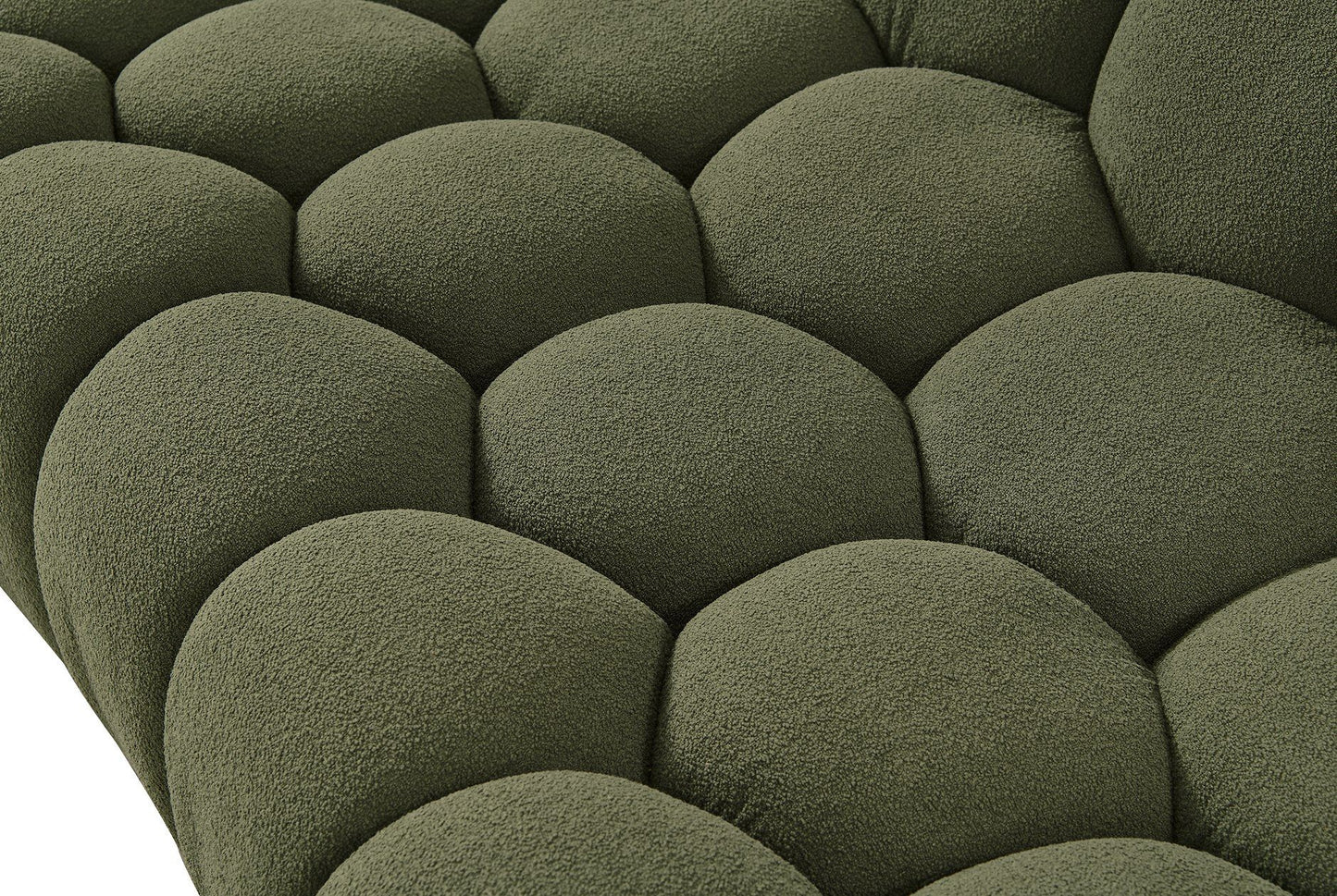 Divani Casa Yolonda Modern Curved Green Fabric Sofa Set β Stylish Contemporary Living Room Seating