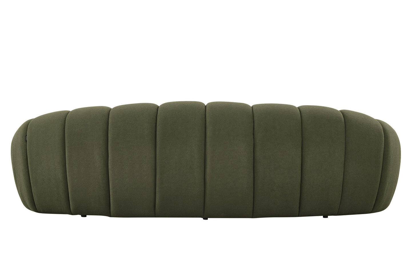 Divani Casa Yolonda Modern Curved Green Fabric Sofa Set β Stylish Contemporary Living Room Seating