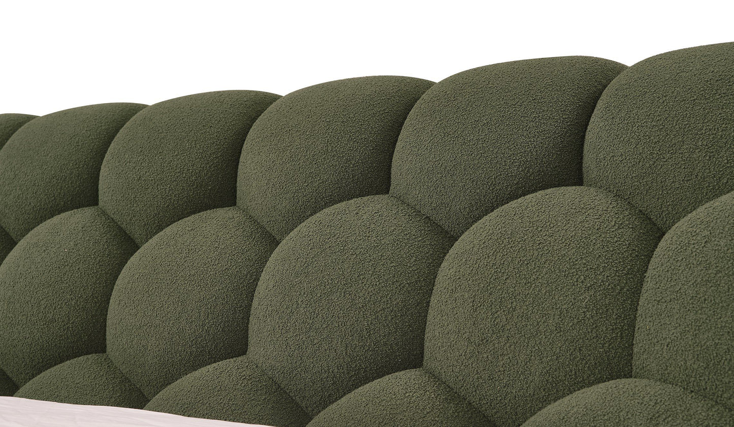 Divani Casa Yolonda Modern Green Fabric Bed β Stylish Contemporary Upholstered Bed Frame