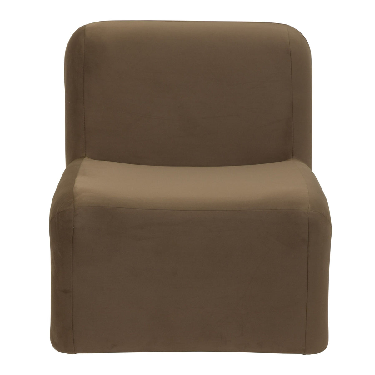 Bondi Modern Brown Velvet Accent Chair