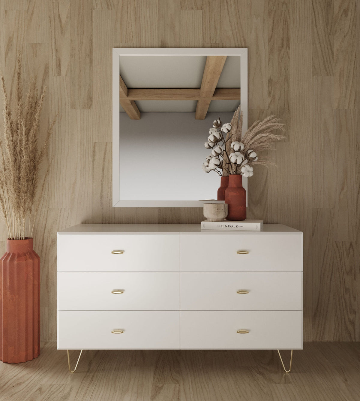 Bryan White Gloss Dresser