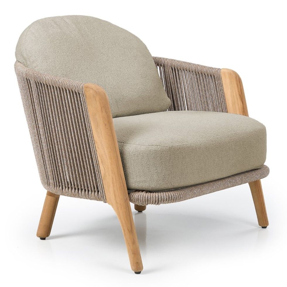 Cayman Outdoor Beige Teak Sofa Set