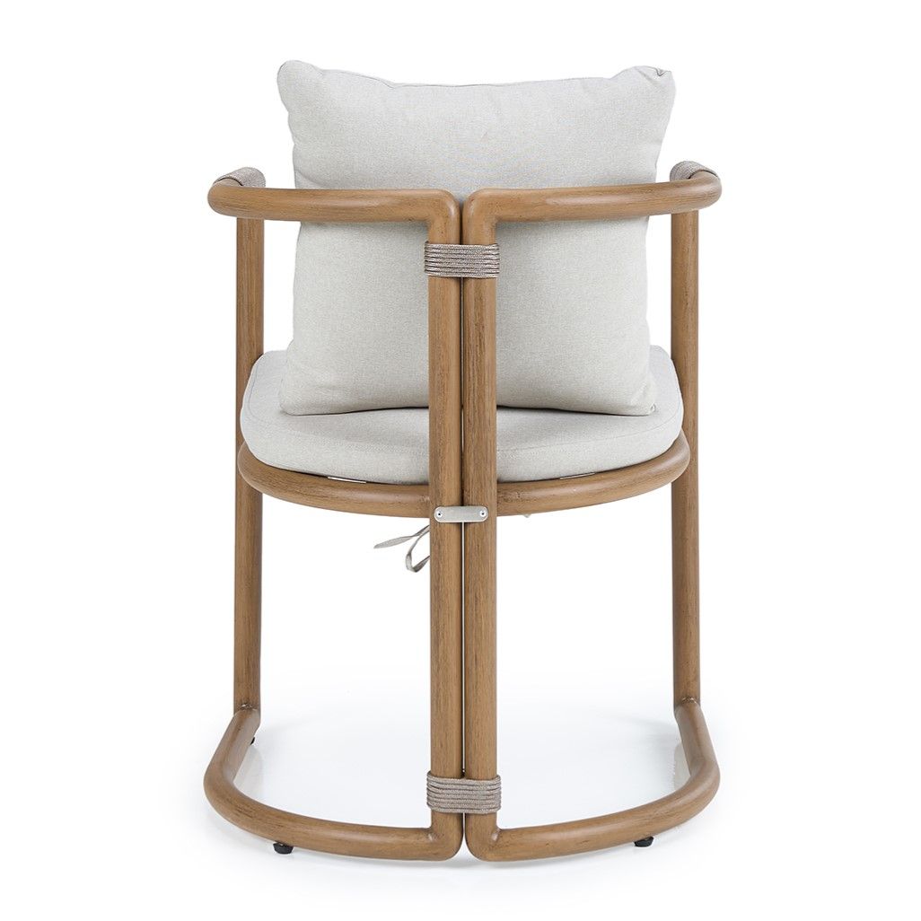 Malta Outdoor Light Grey Teak Dining Set