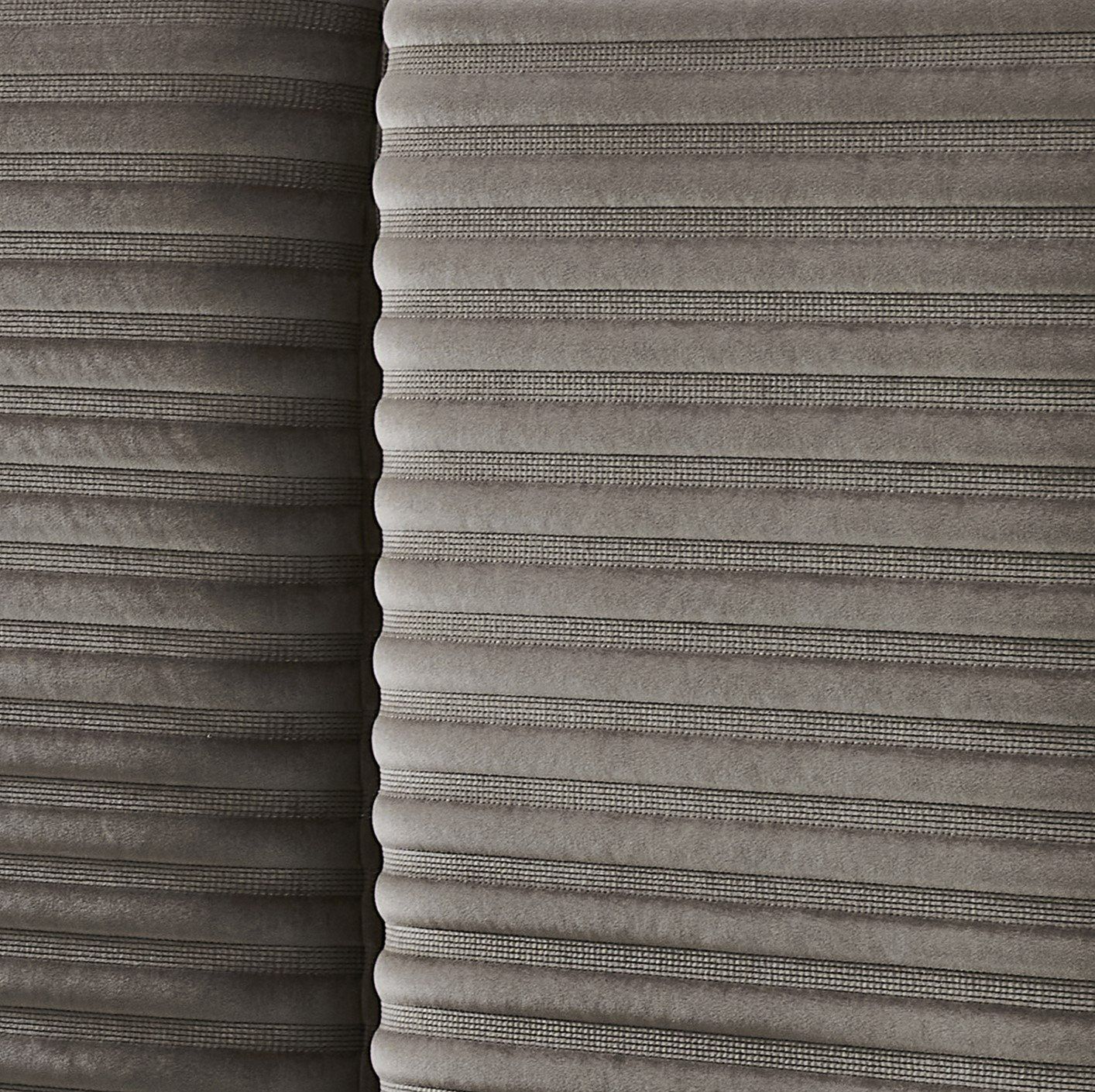 Breslow Modern Dark Taupe Velvet Bed