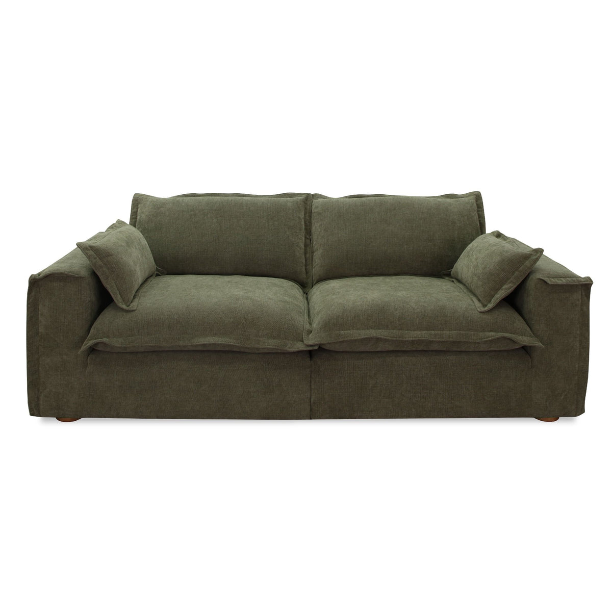 Durbin Modern Green Fabric Sofa
