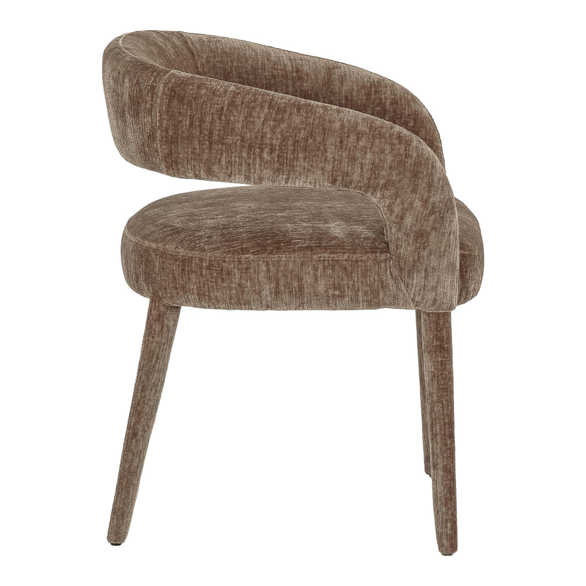 Parisa Brown Fabric Dining Chairs Set of 2