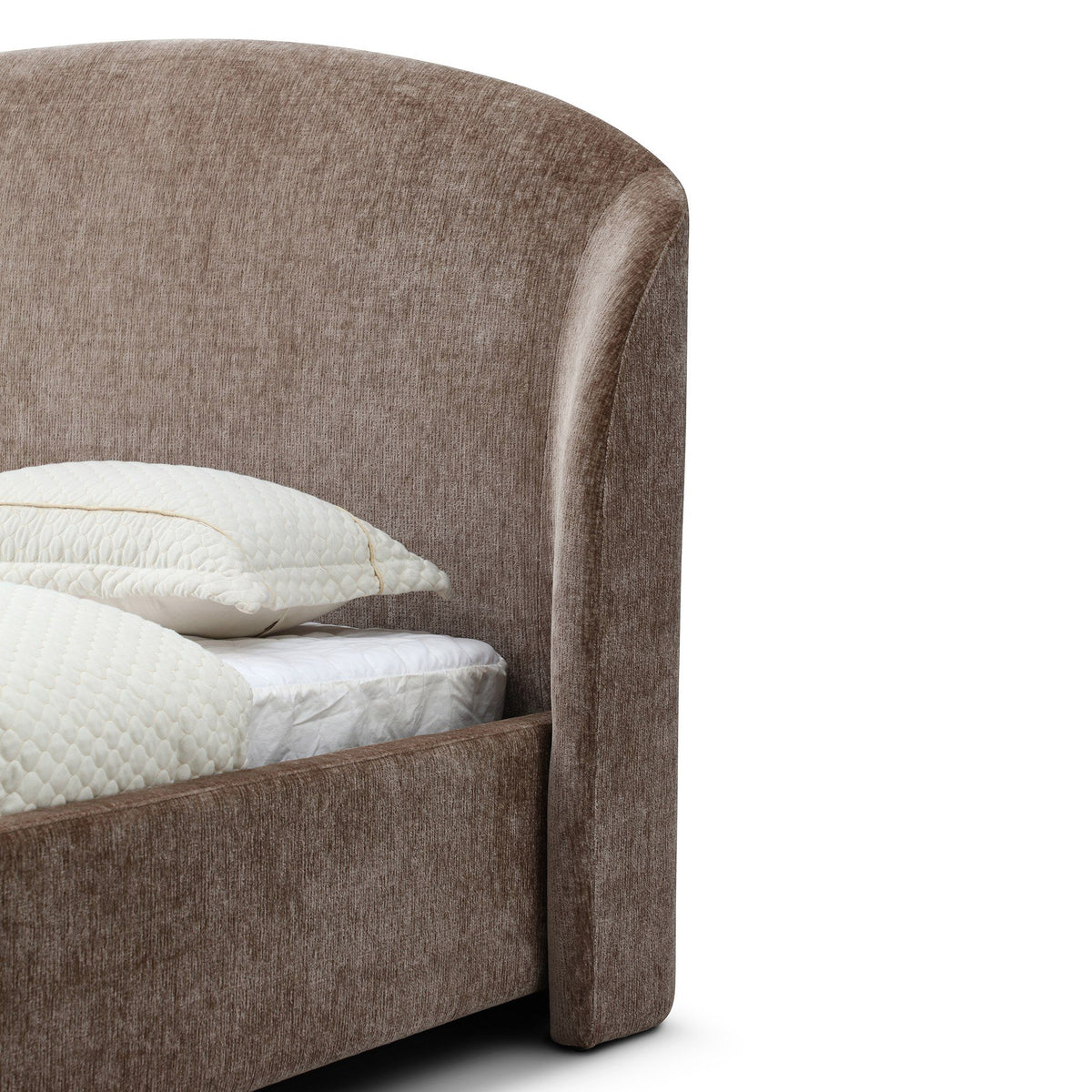 Rory Modern Tan Upholstered Bed