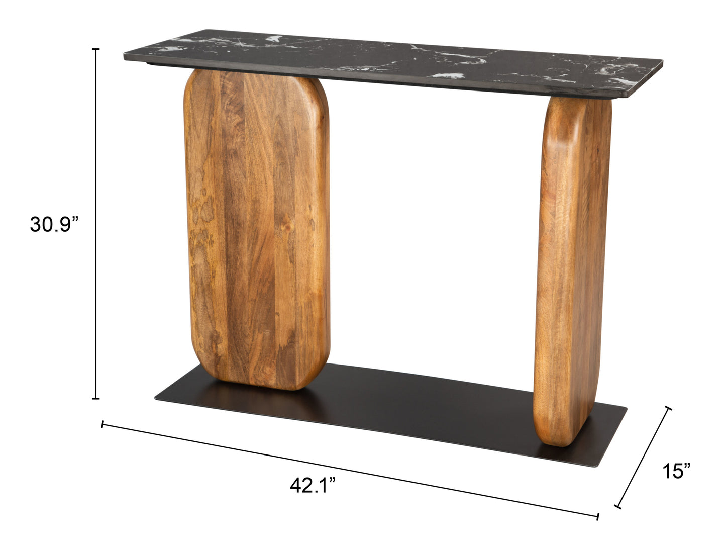 Pemba Console Table - Stylish Multicolor Design for Entryways and Living Rooms