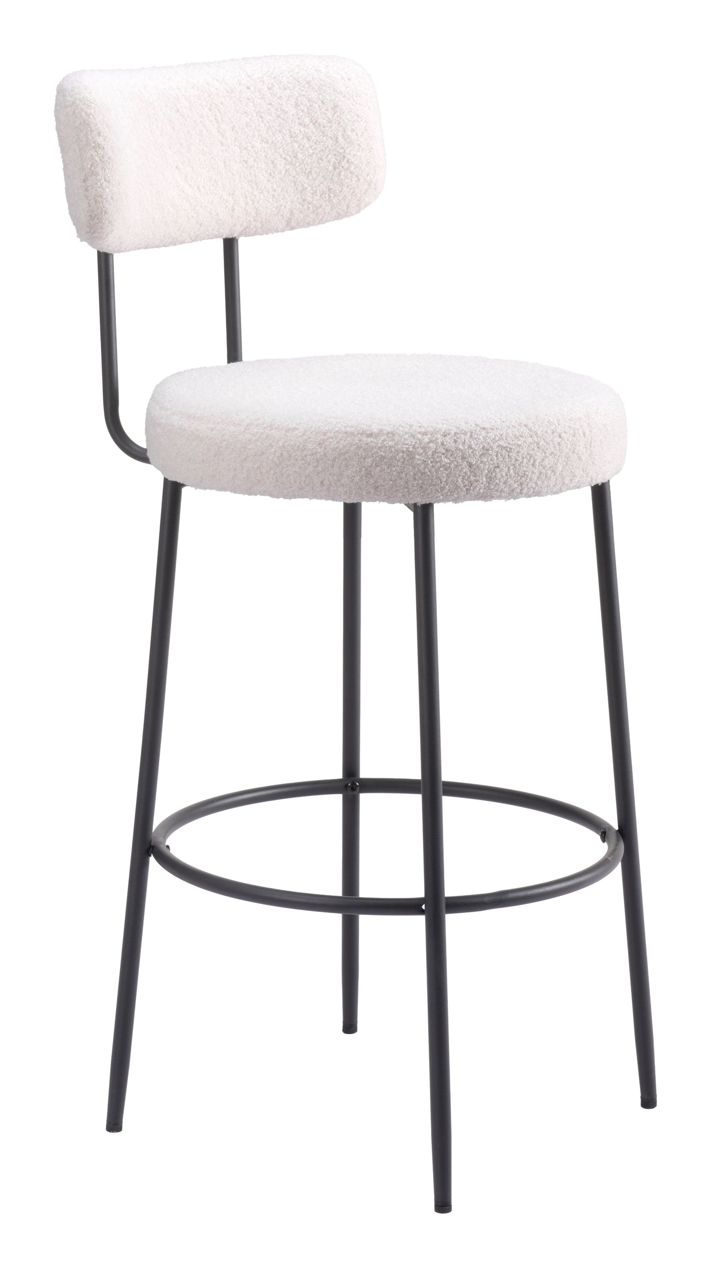 Blanca Barstool Set of 2 - Stylish Ivory Design for Contemporary Home Bars and Dining Areas