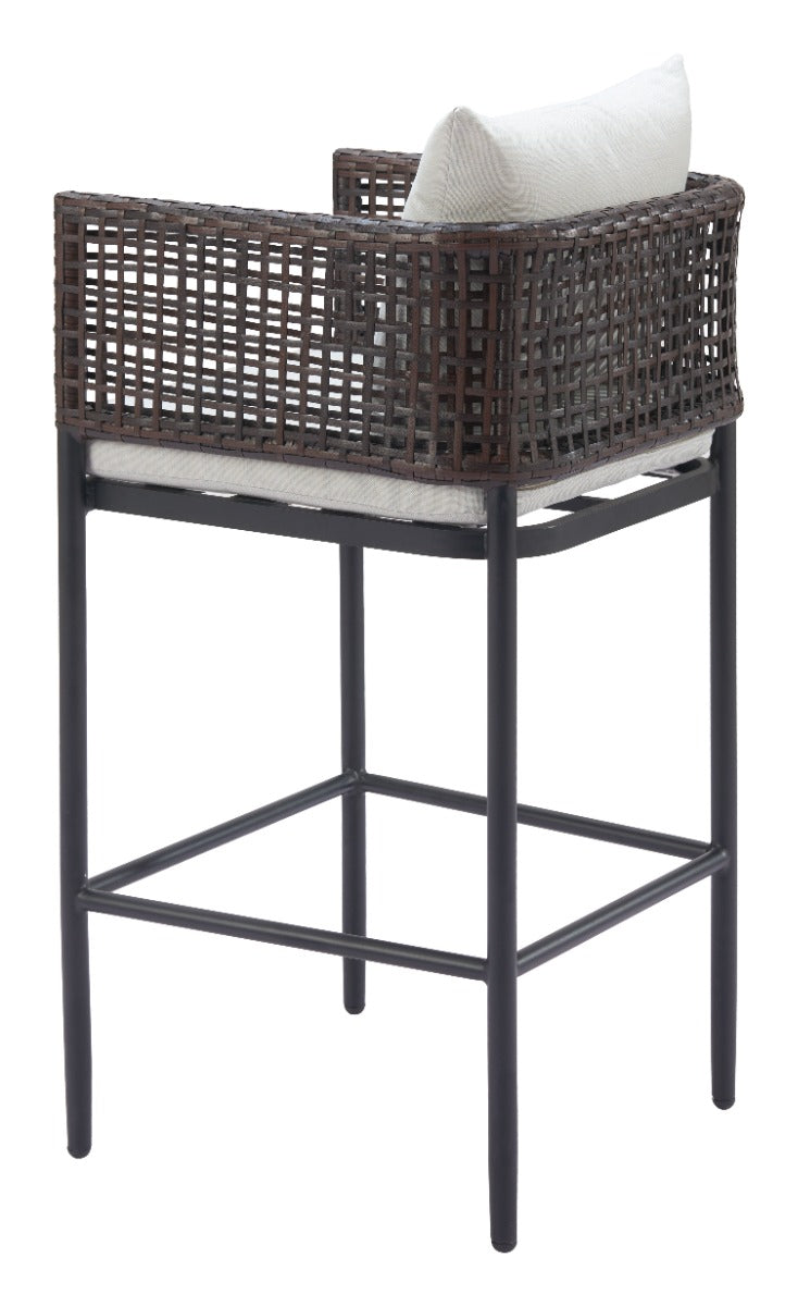 Palm Paradise Barstool Gray - Stylish & Comfortable Barstool with a Sophisticated Gray Finish for a Contemporary Look