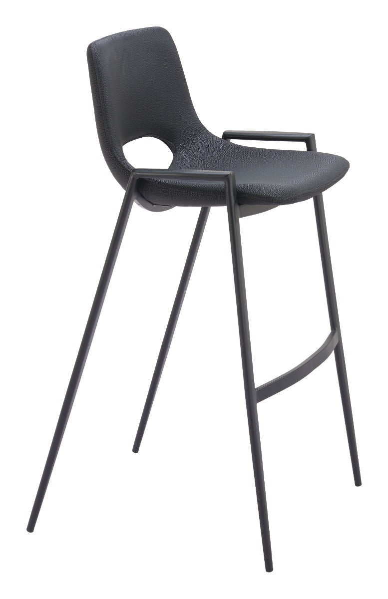 Desi Barstool (Set of 2) Black