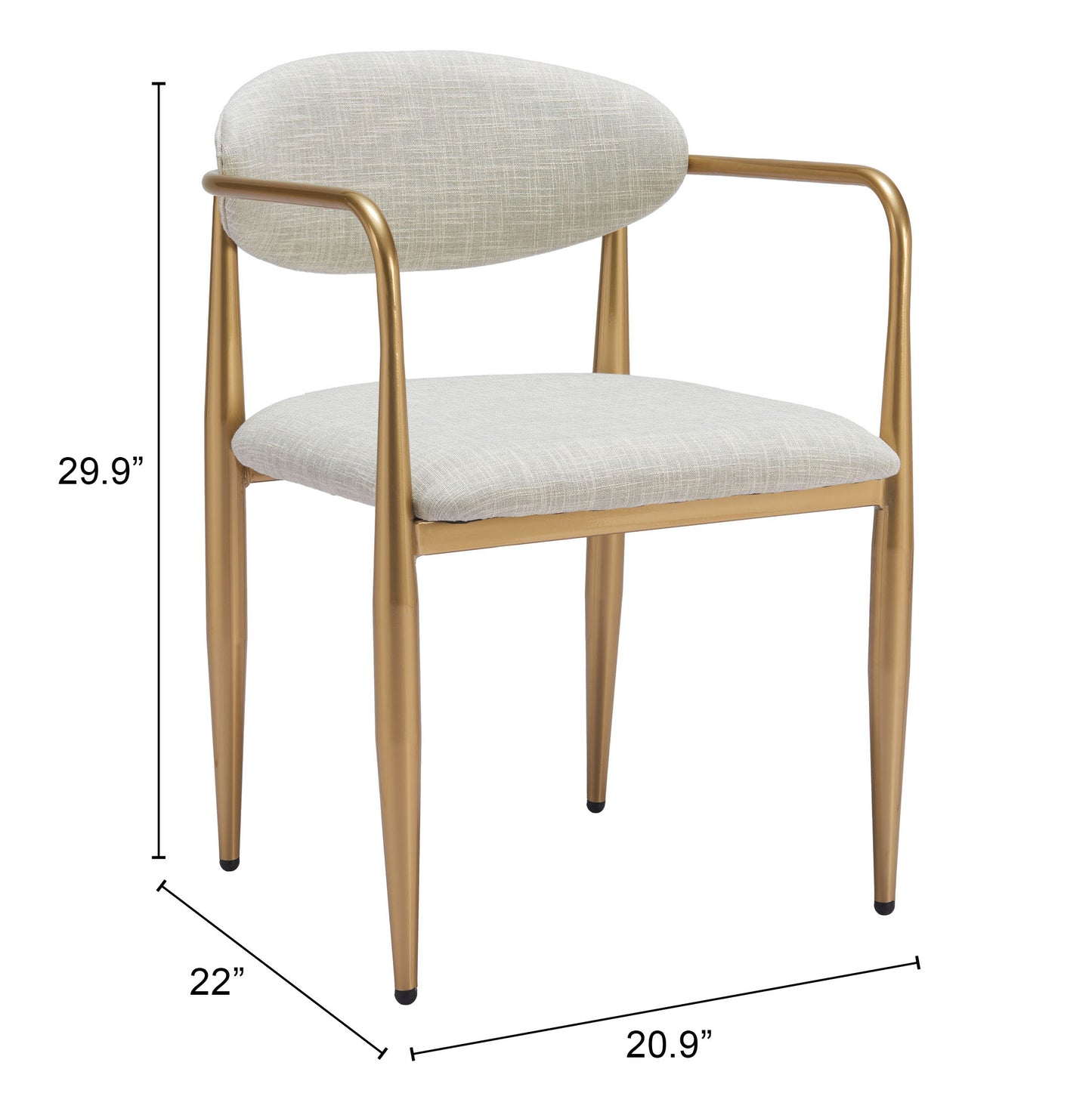 Zens Dining Chair (Set of 2) Quill Gray β Elegant and Comfortable Quill Gray Chairs for Dining Room or Kitchen