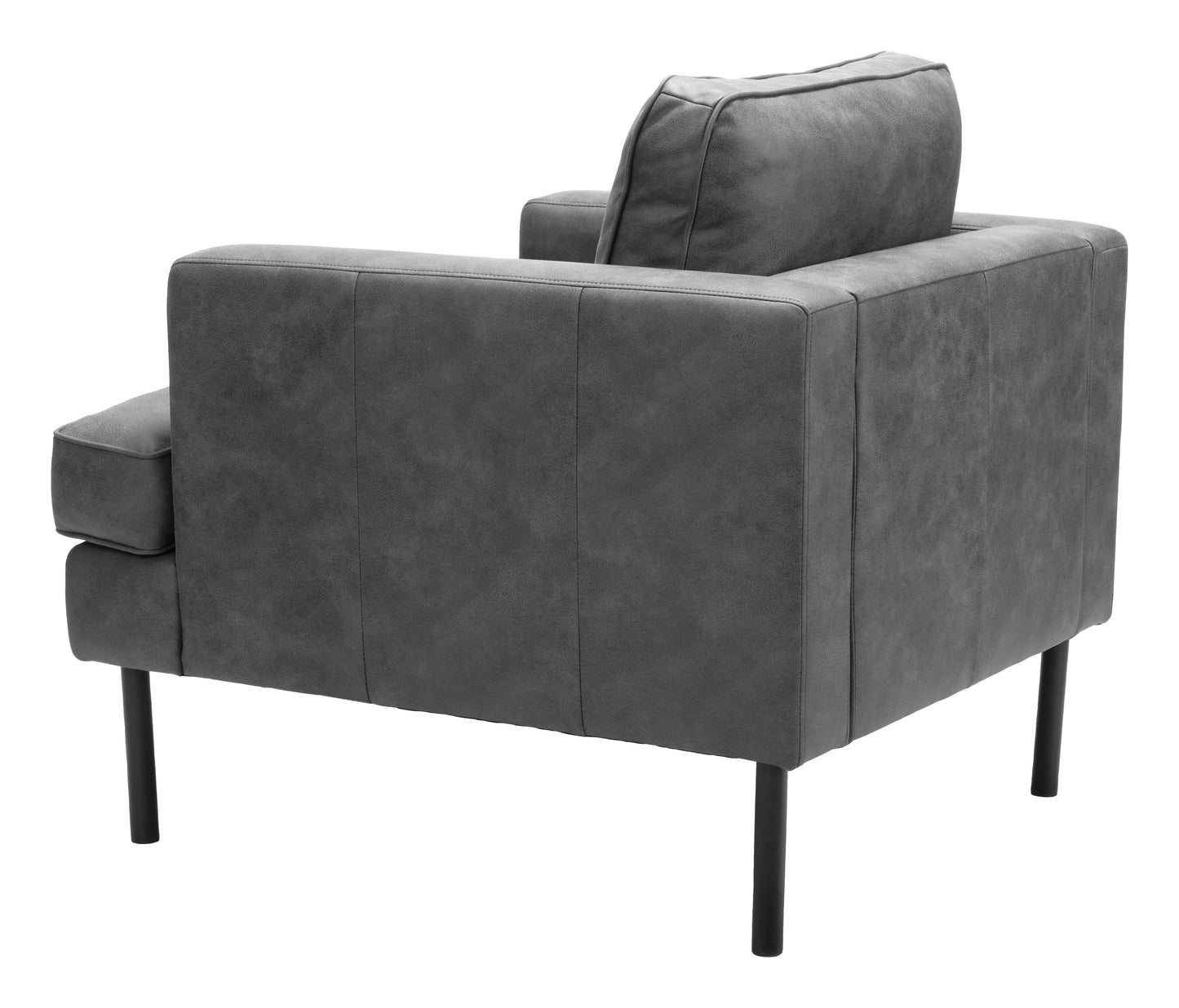 Decade Armchair - Vintage Gray Stylish and Comfortable Upholstered Armchair for Classic and Contemporary Living Spaces