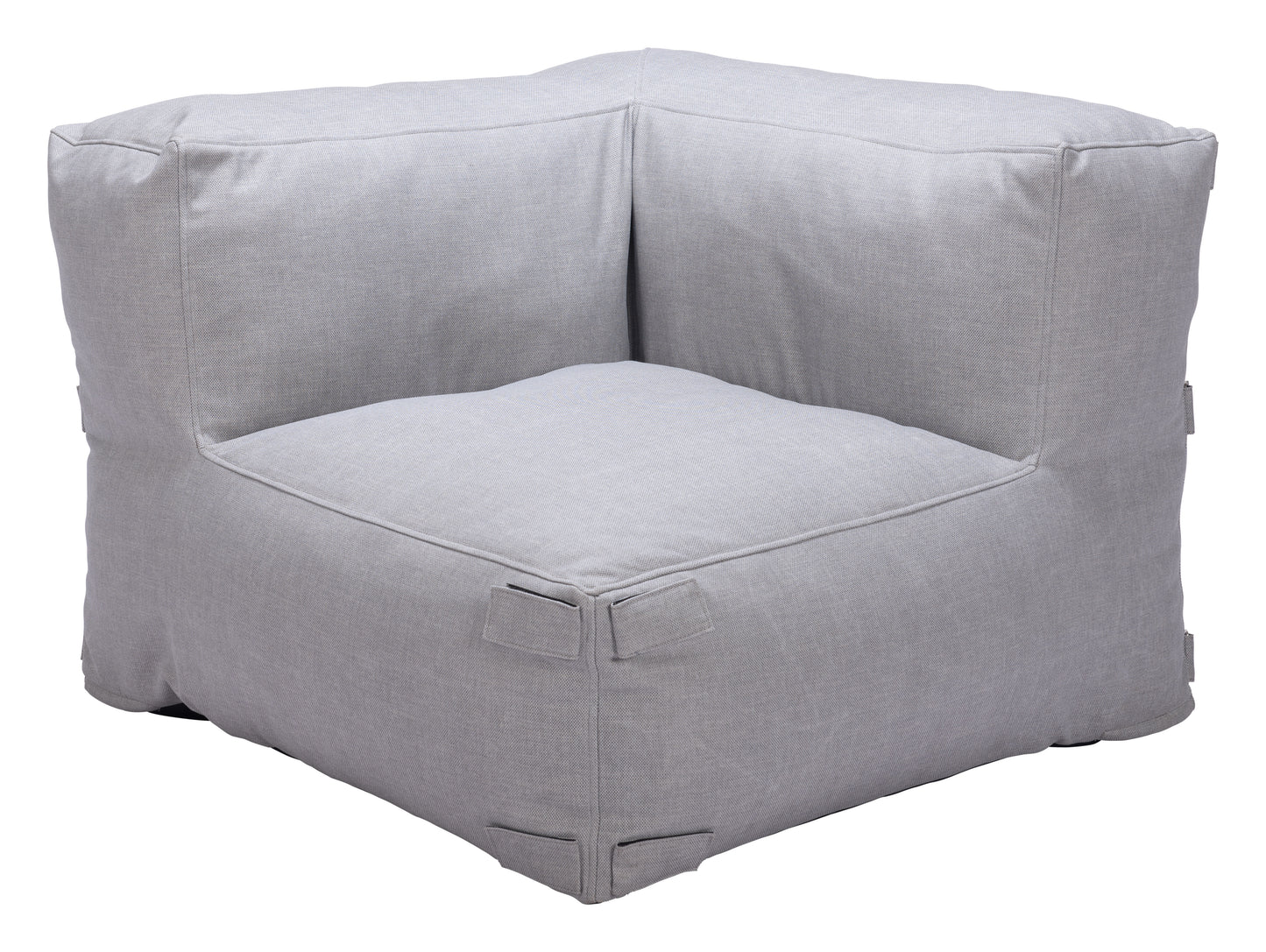 Luanda Corner Chair Gray - Comfortable & Modern Corner Chair with a Sophisticated Gray Upholstery for a Versatile, Stylish Look