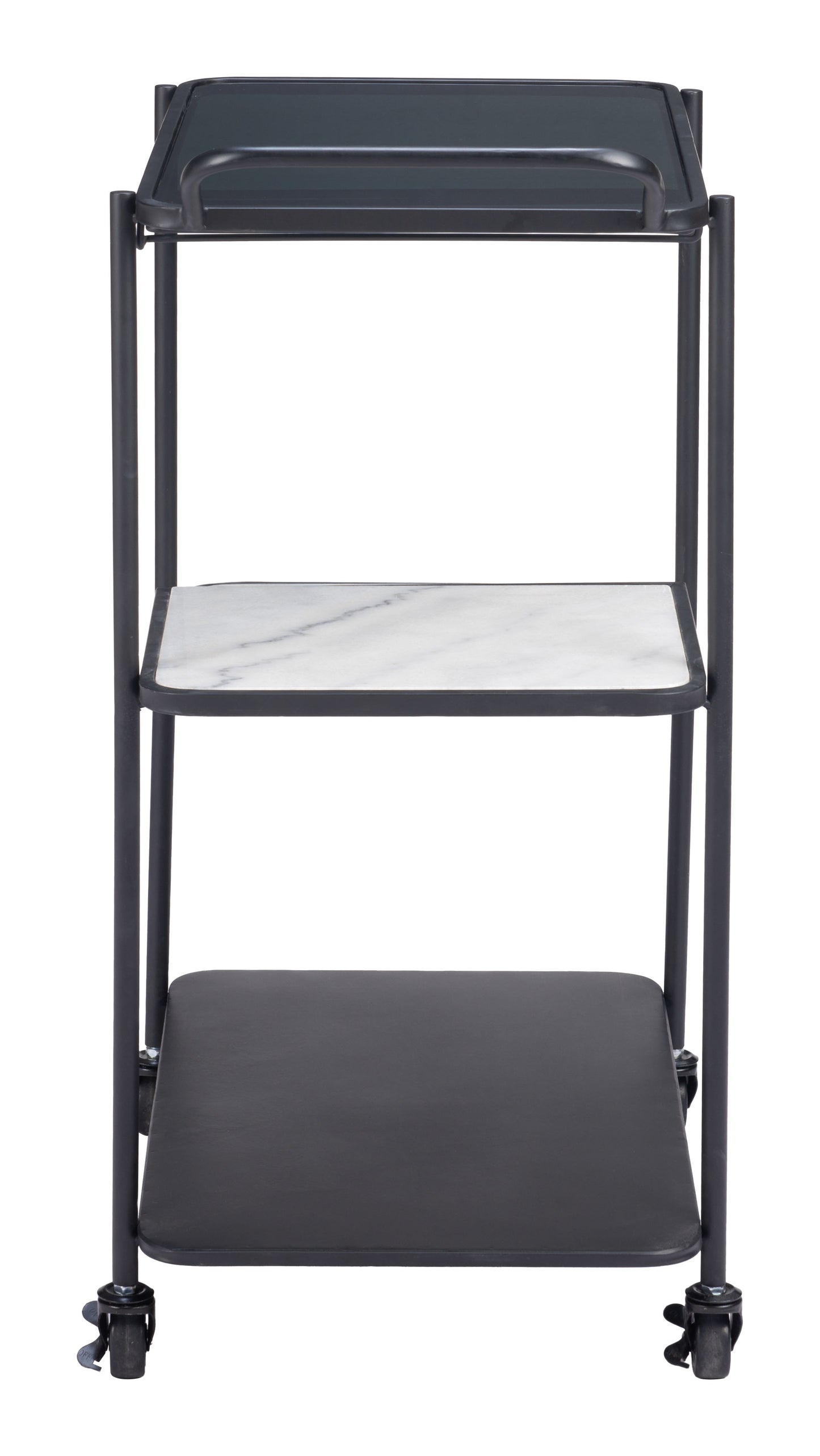 Constanza Bar Cart - Black Elegant and Modern Bar Cart for Stylish Home Bars and Entertaining Spaces