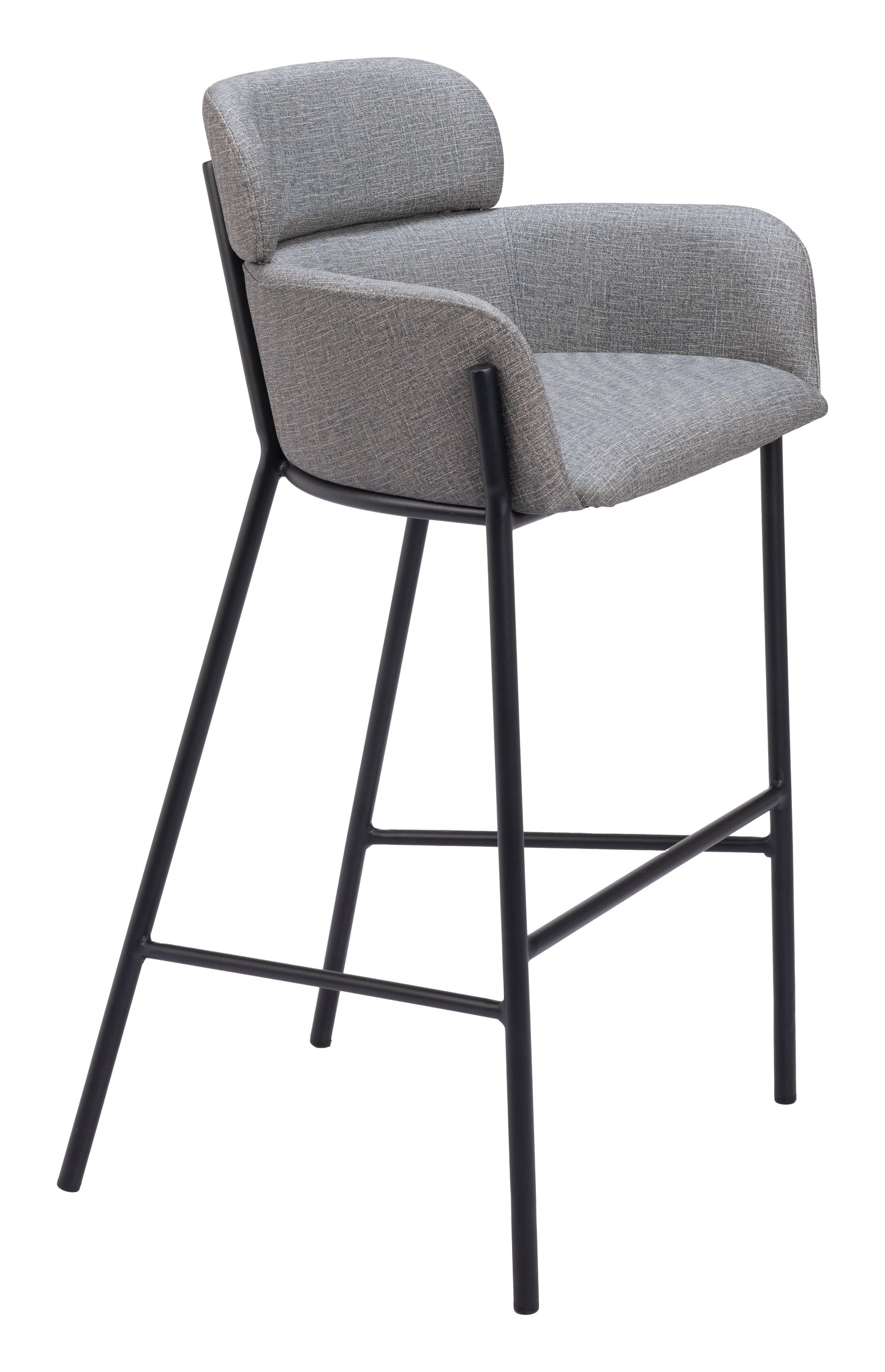 Bremor Barstool Slate Gray β Sleek and Modern Slate Gray Barstool for Kitchen or Home Bar Area