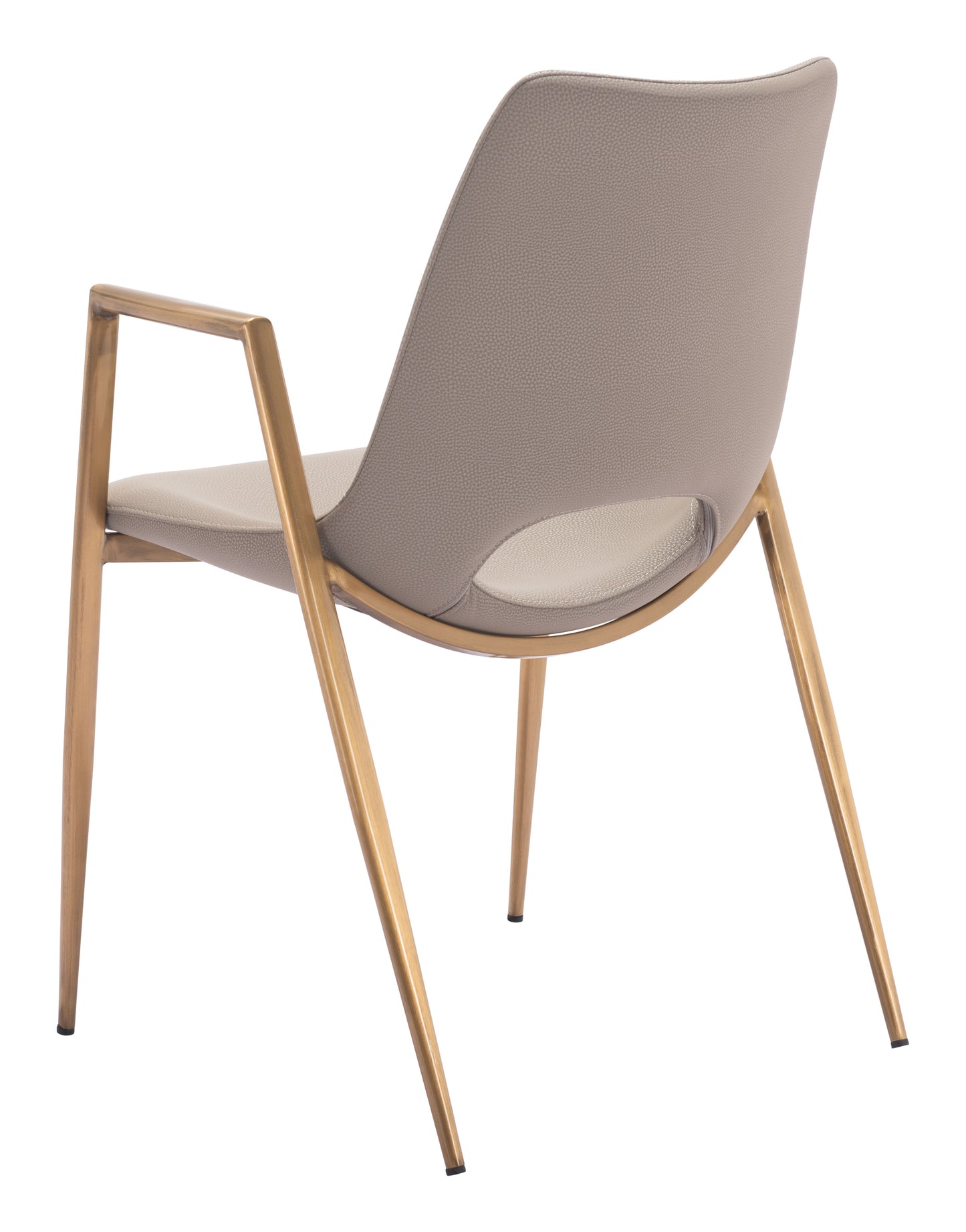Desi Dining Chair Set of 2 - Elegant Beige & Gold Design for Stylish Dining Rooms and Spaces