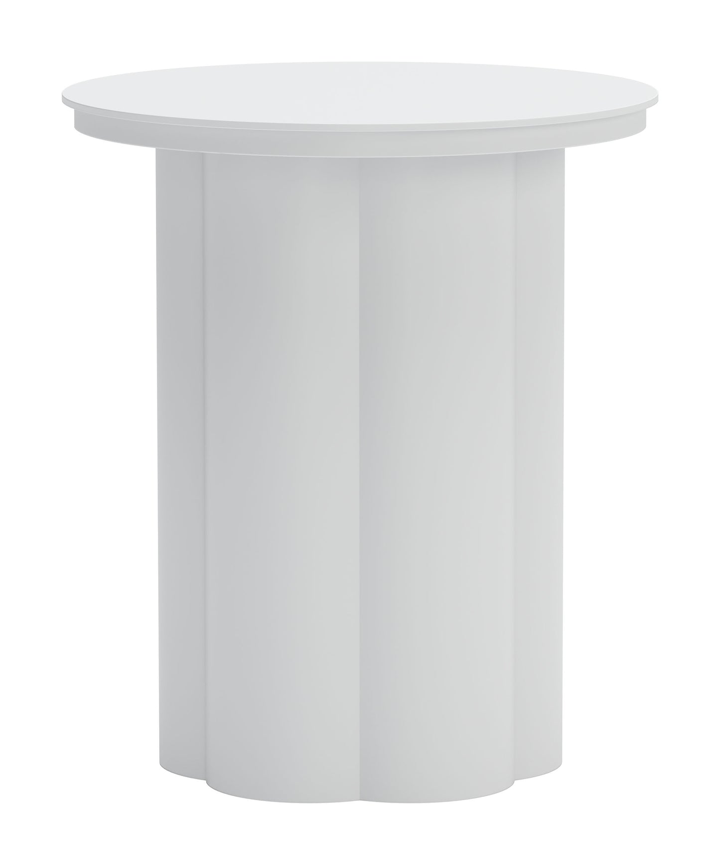 Kogur Side Table White - Sleek & Modern Side Table with a Clean White Finish for a Contemporary Touch
