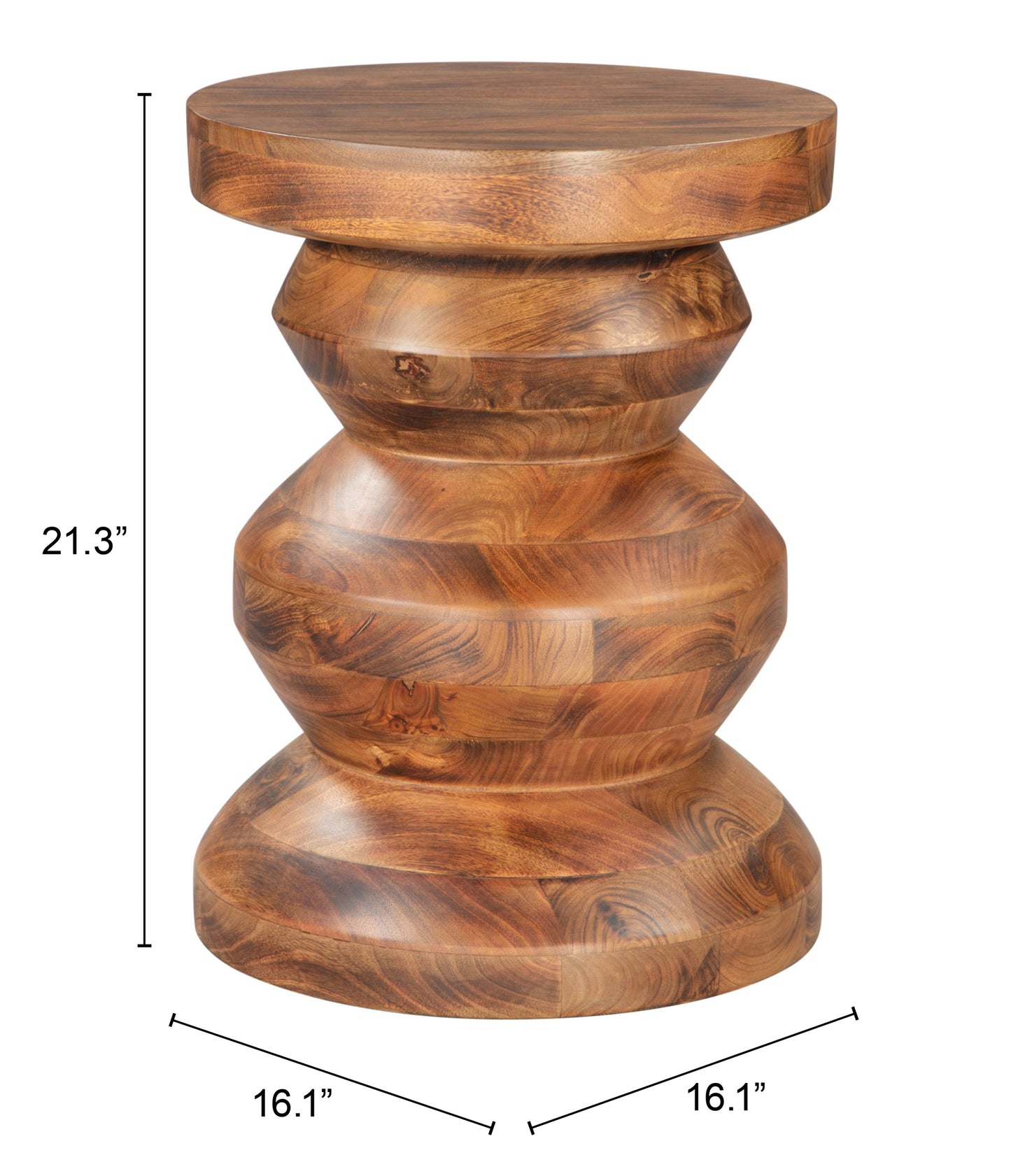 Kerala Side Table - Warm Brown Design for Inviting Living Rooms and Bedrooms