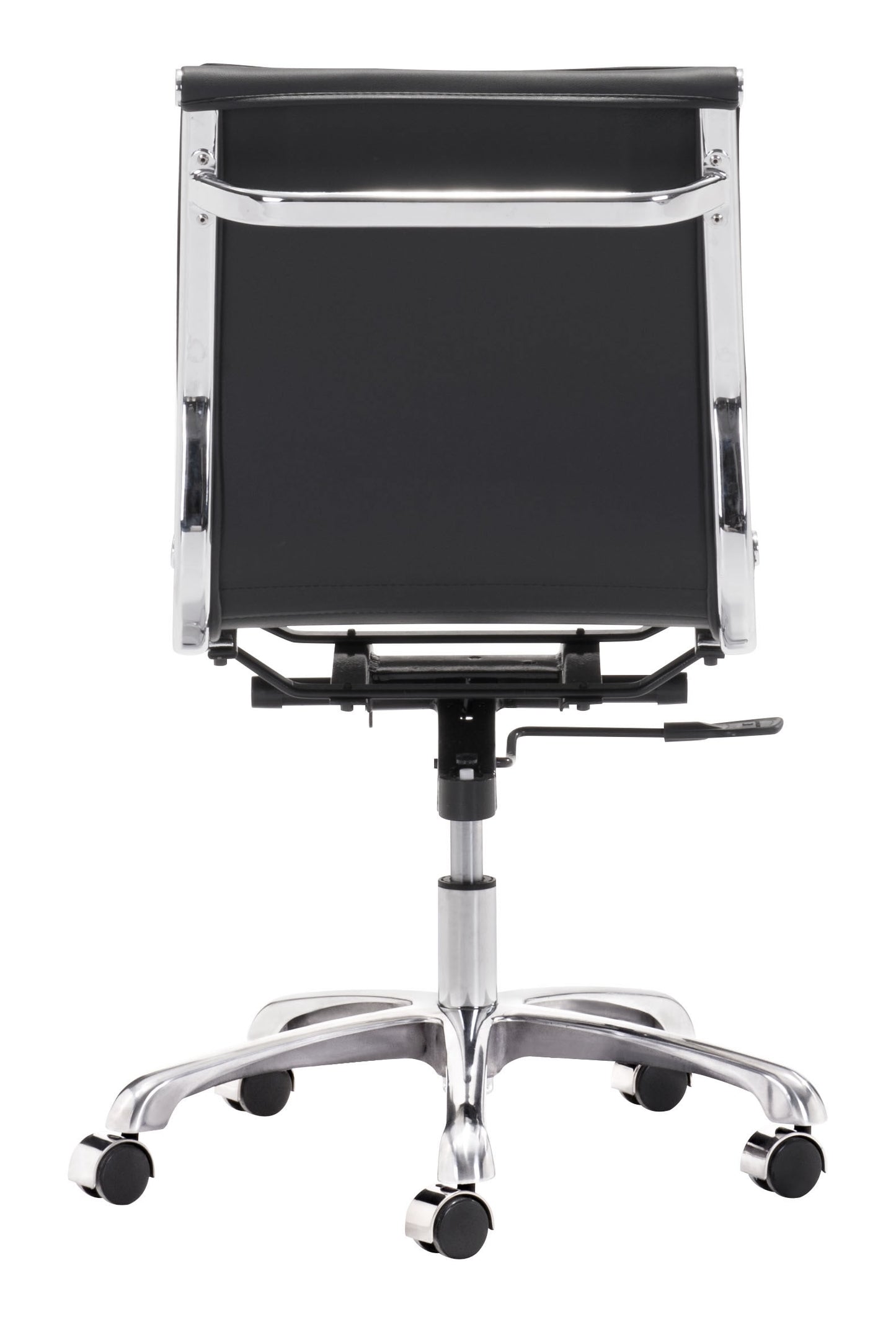 Lider Plus Armless Office Chair Black - Sleek & Comfortable Armless Office Chair with a Modern Black Upholstery for a Professional Look