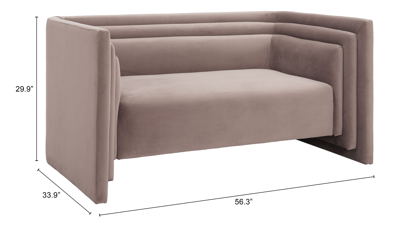 Trippel Loveseat Taupe β Stylish and Comfortable Taupe Loveseat for Contemporary Living Rooms
