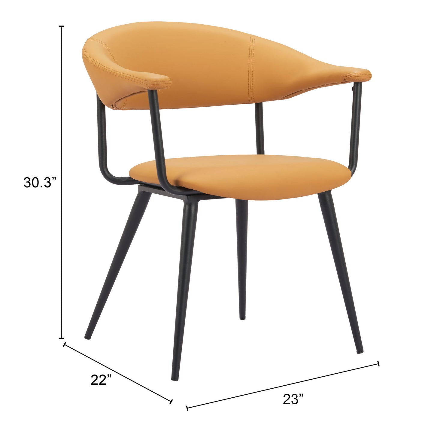 Sima Dining Chair Brown β Stylish and Comfortable Brown Dining Chair for Modern Interiors