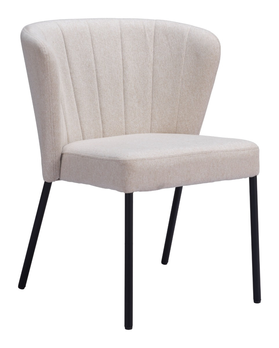 Aimee Dining Chair Set of 2 - Elegant Beige Design for Chic Dining Rooms and Modern Interiors