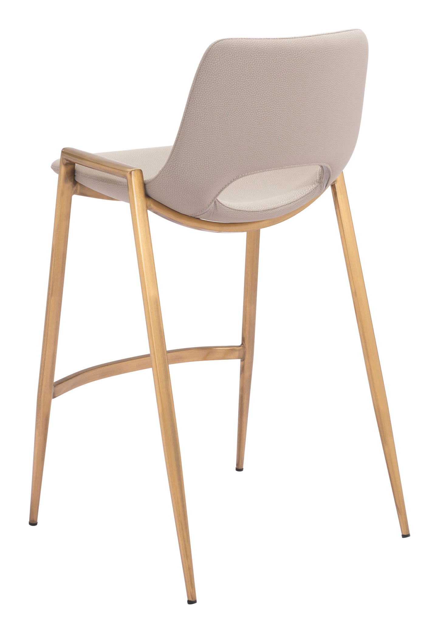 Desi Counter Stool Set of 2 - Chic Beige & Gold Design for Stylish Kitchens and Dining Areas