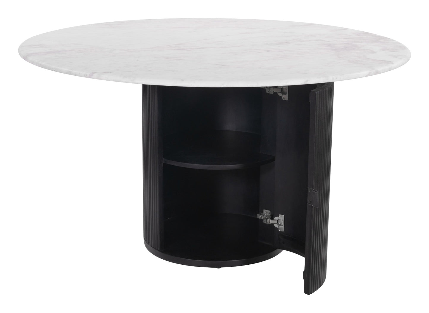 Izola Dining Table White & Black β Modern and Elegant Two-Tone Dining Table for Your Dining Room or Kitchen Decor