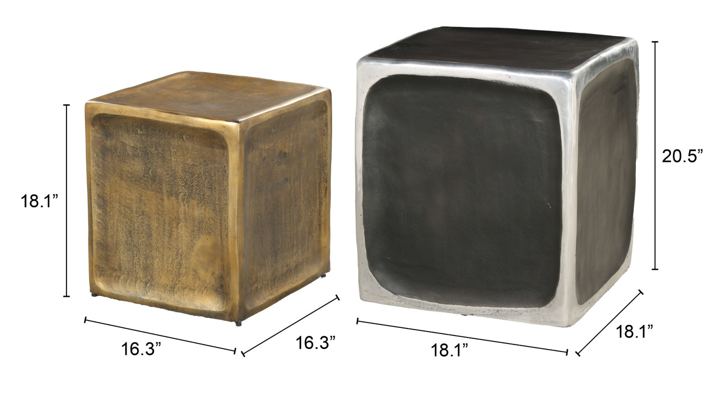 Brics Side Table Set (2-Piece) Multicolor β Vibrant and Stylish Multicolor Side Tables for Living Room or Bedroom Decor